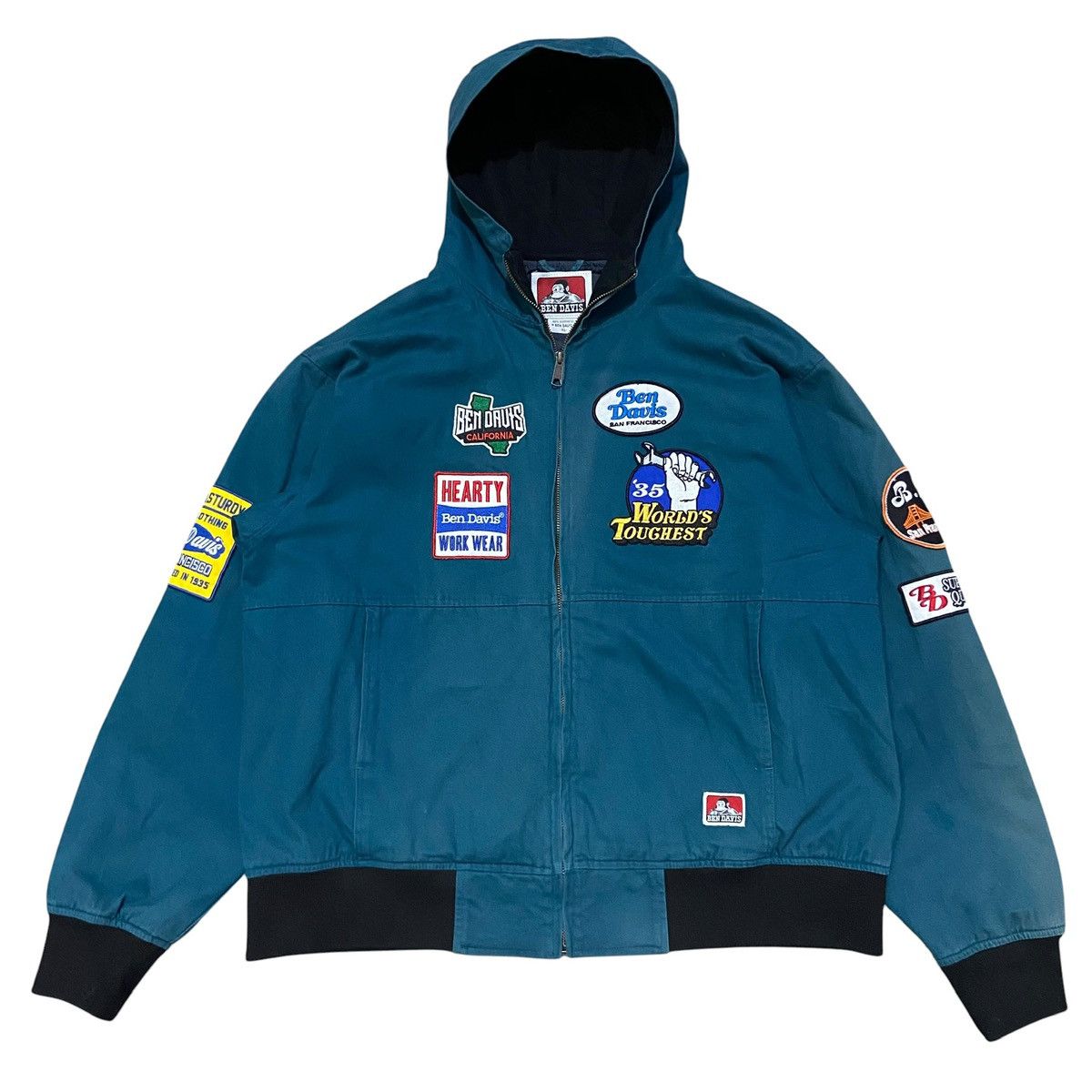 Ben Davis Ben Davis Patchwork Jacket - Lincoln Green Size US XL / EU 56 / 4 - 1 Thumbnail