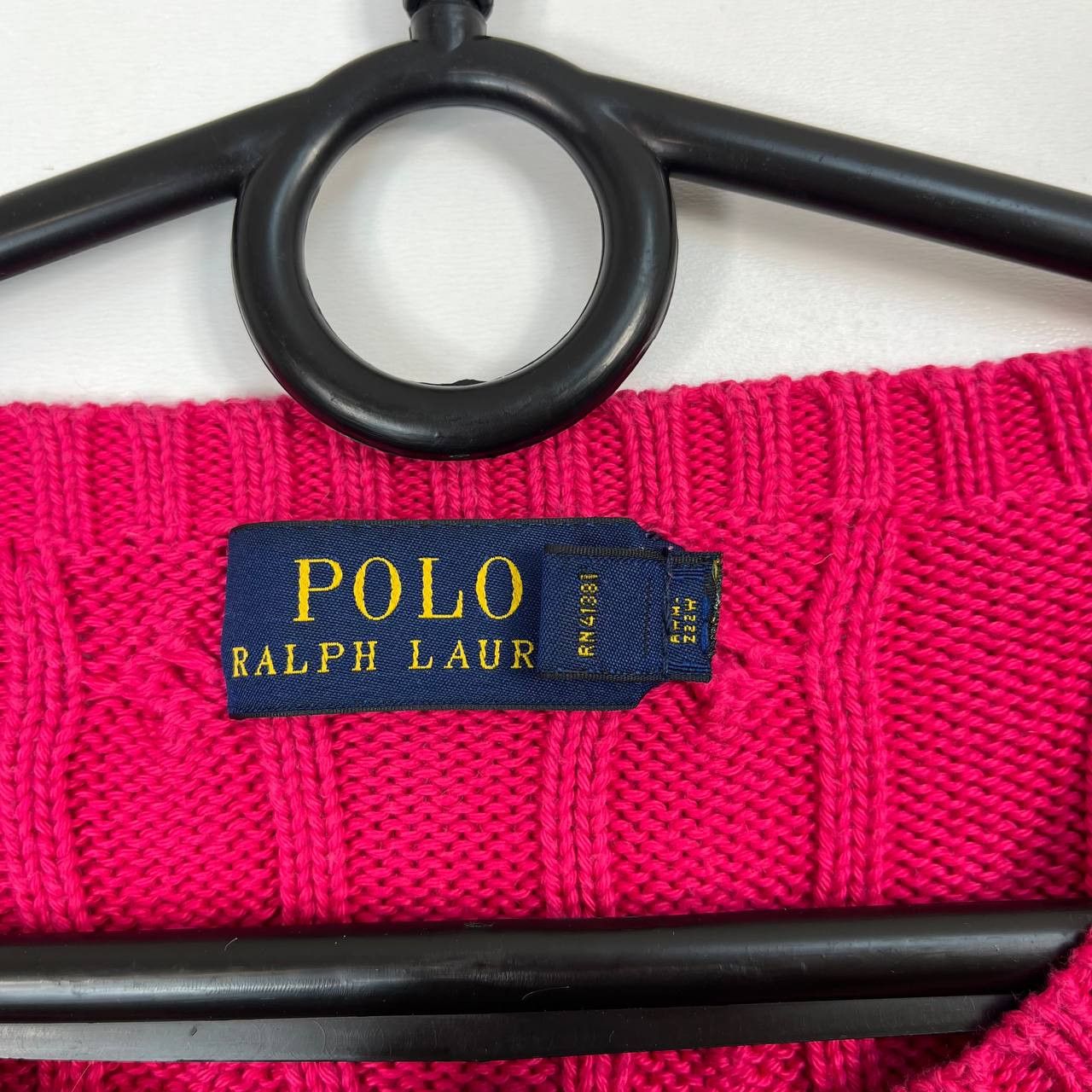 Polo Ralph Lauren Polo Ralph Lauren Cable Knit Sweater Pink Pony Womens Size L Size L / US 10 / IT 46 - 4 Thumbnail