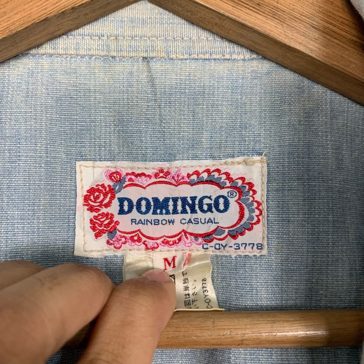 Japanese Brand Vintage 90's DOMINGO Denim Shirt #2925-C132 Size US M / EU 48-50 / 2 - 14 Thumbnail