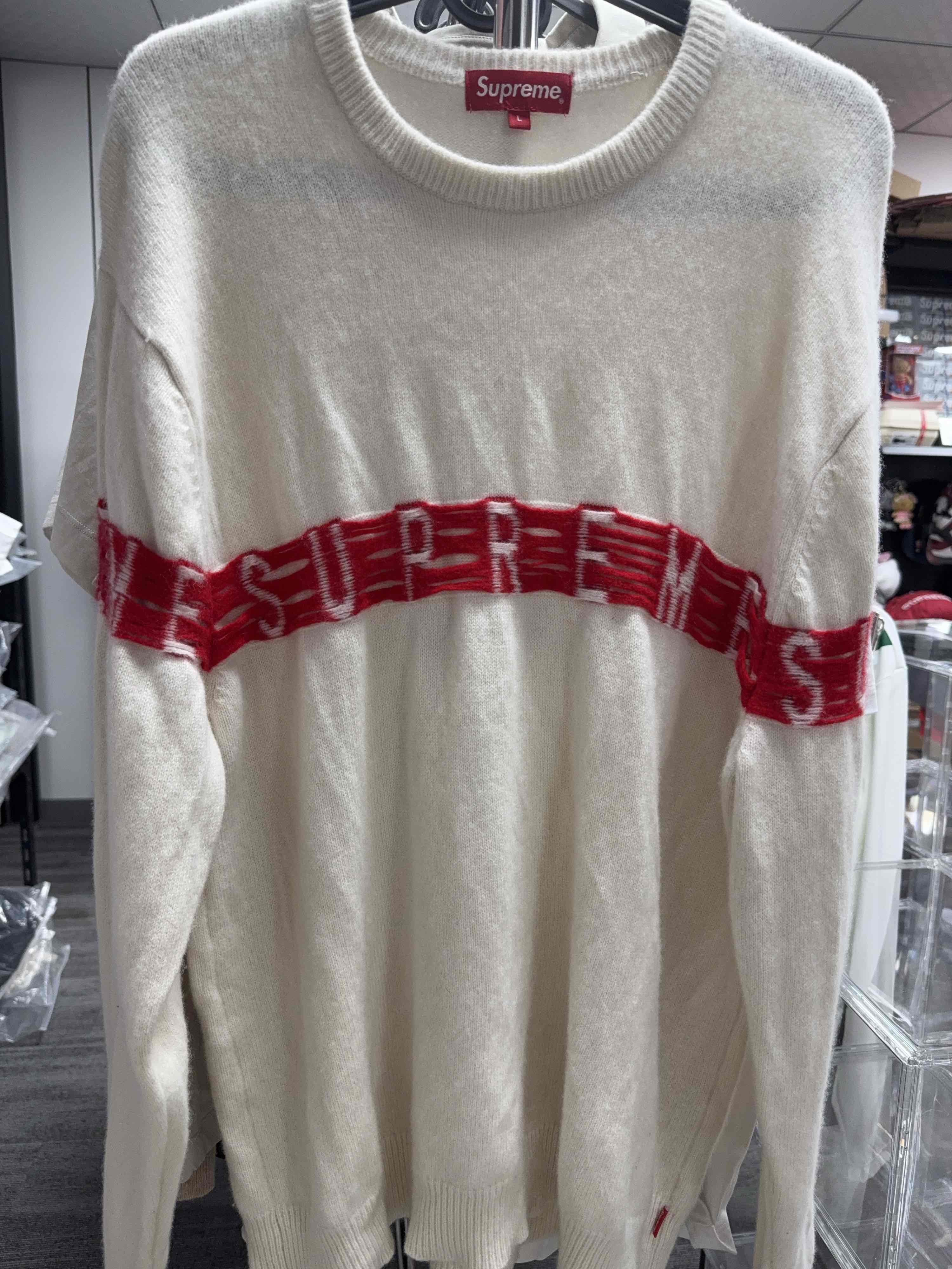 Supreme RARE SAMPLE* SUPREME®/SMURFS™ SWEATER SIZE L | Grailed