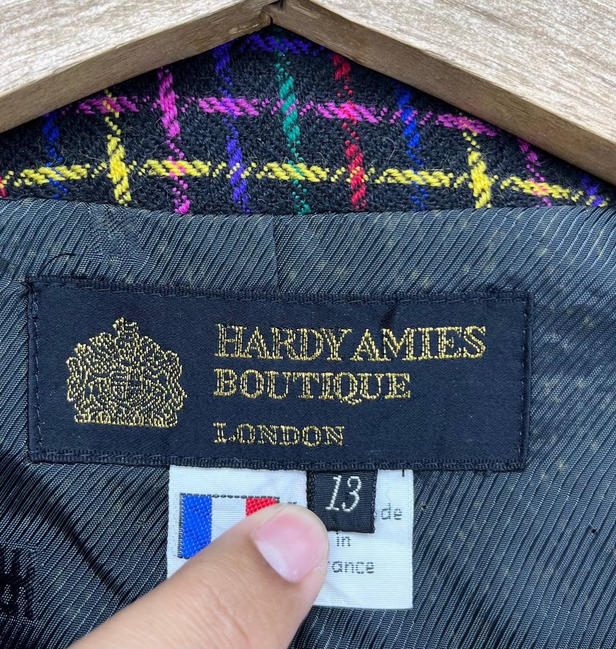 Hardy Amies Hardy Amies Shadow Plaid Checkered Cardigan Jacket Size M / US 6-8 / IT 42-44 - 7 Thumbnail
