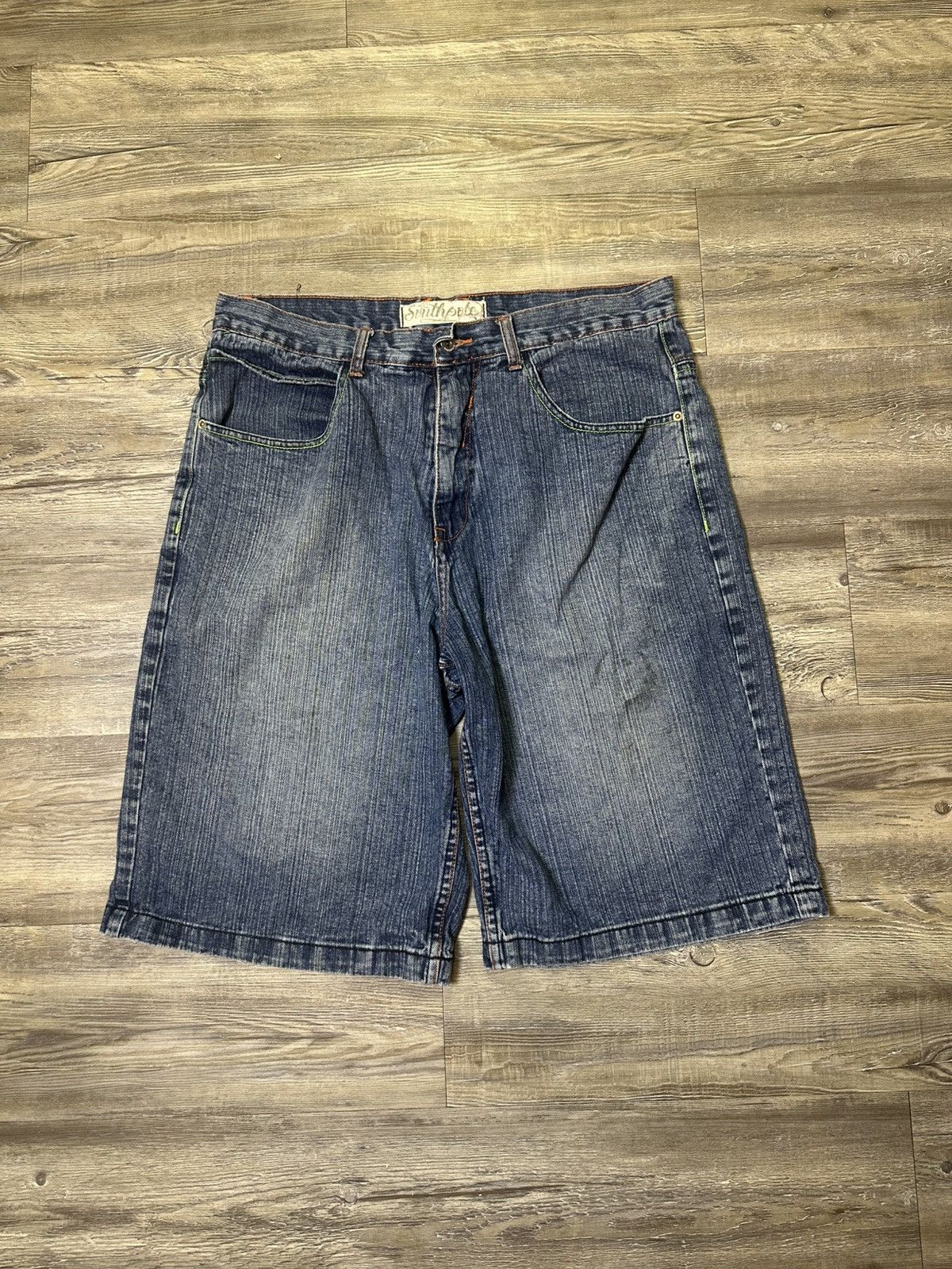 Southpole Y2K baggy Southpole jorts with multi- colored stitching Size US 38 / EU 54 - 3 Thumbnail