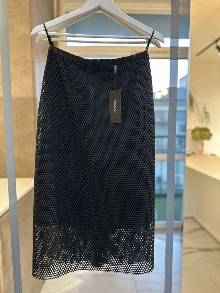Dolce & Gabbana Dolce Gabbana Mesh Silk Skirt Size 28" / US 6 / IT 42 - 3 Thumbnail