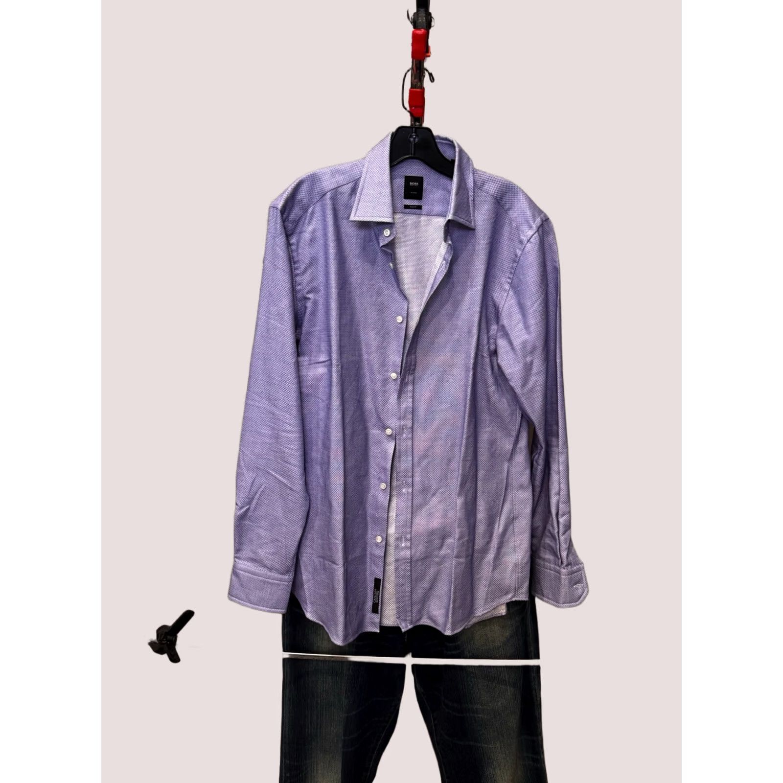 Hugo Boss Hugo Boss Shirt Hugo Boss Tailored Slim LONG SLEEVE BUTTON UP SHIRT Small S Multicolor 15.5 x 35 Mens Slim Shirt Size US S / EU 44-46 / 1 - 1 Thumbnail