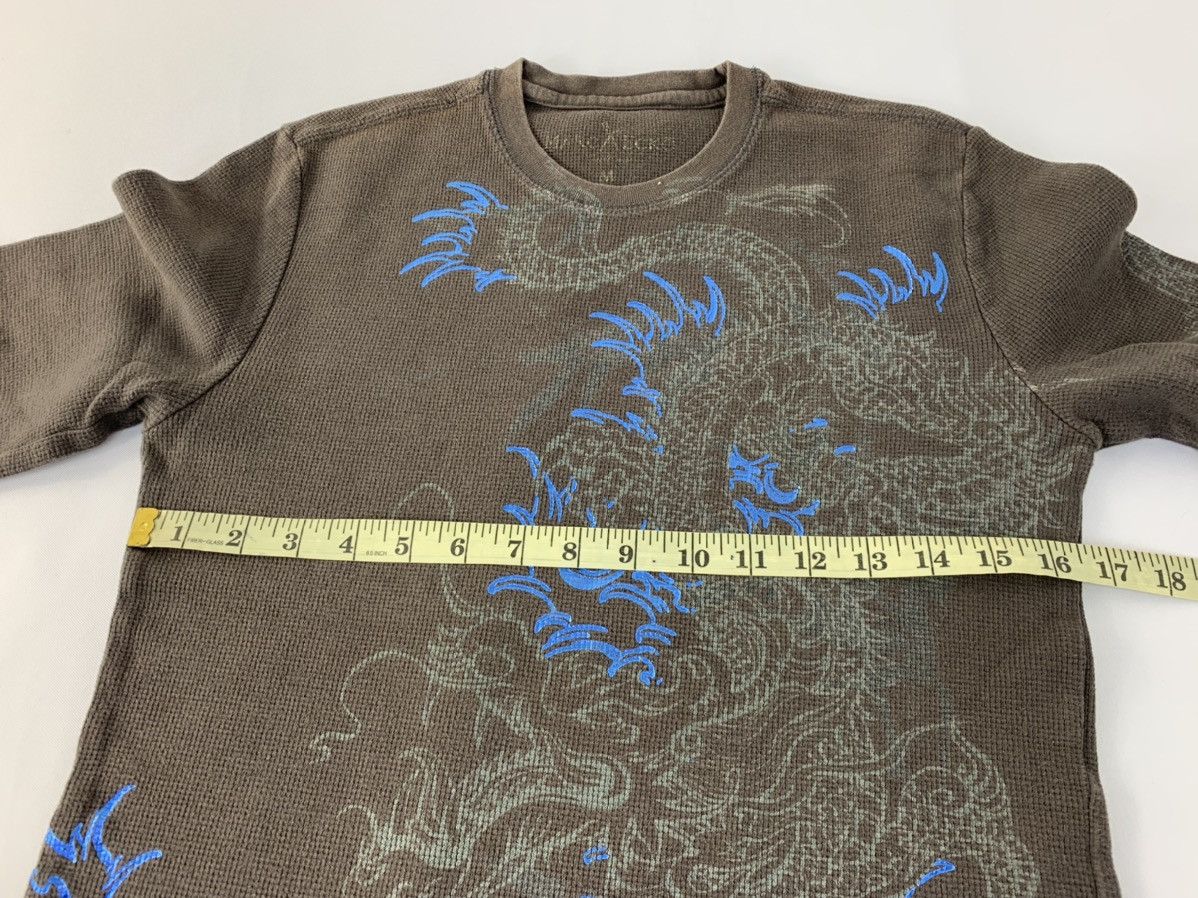Ecko Unltd. Marc Ecko Big Dragon Over Printed Longsleeve Slim Fit Tee Size S / US 4 / IT 40 - 7 Thumbnail