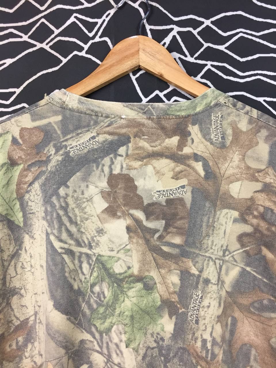 Vintage Vtg 90s Buck Wear Advantage Camo All Over Print Tee Size US XXL / EU 58 / 5 - 8 Thumbnail