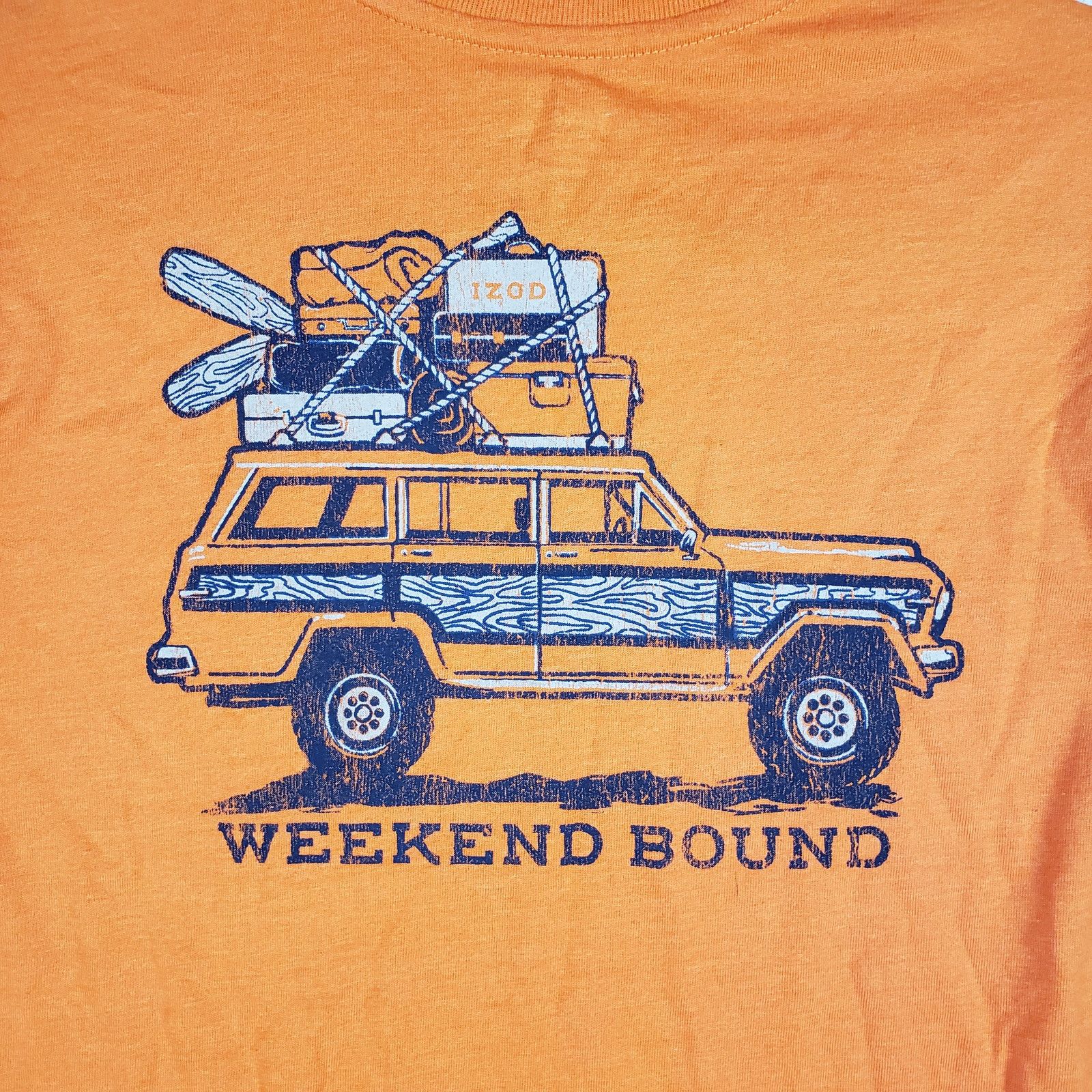 Izod NWT Izod Saltwater Orange Jeep Long Sleeve Tee Size Small Size US S / EU 44-46 / 1 - 8 Thumbnail
