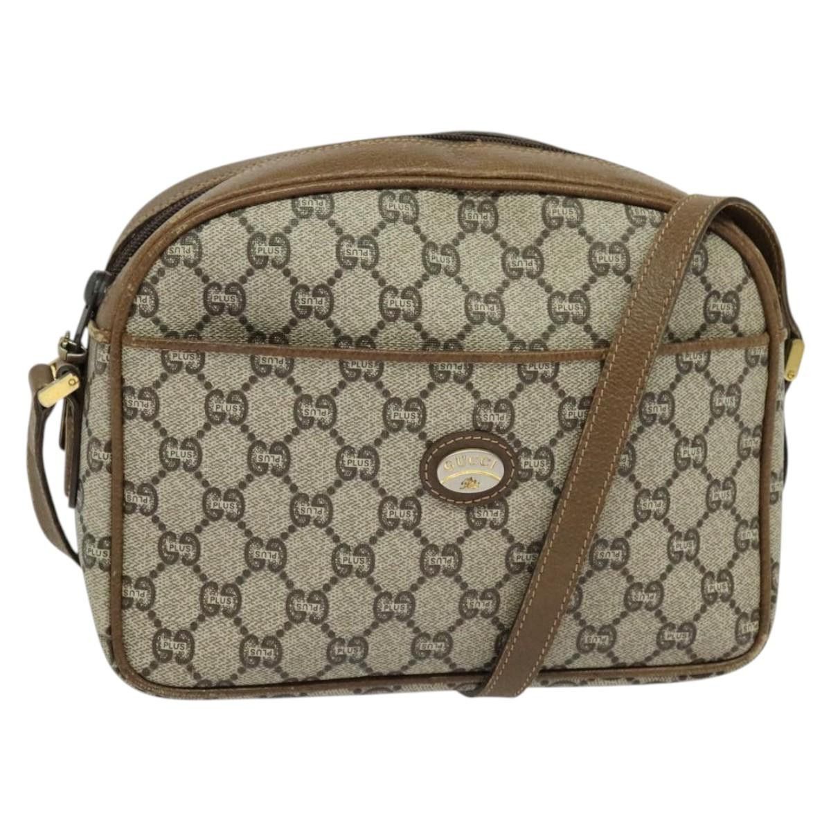 Gucci GUCCI GG Plus Supreme Shoulder Bag Pvc Beige Gold Size ONE SIZE - 1 Thumbnail
