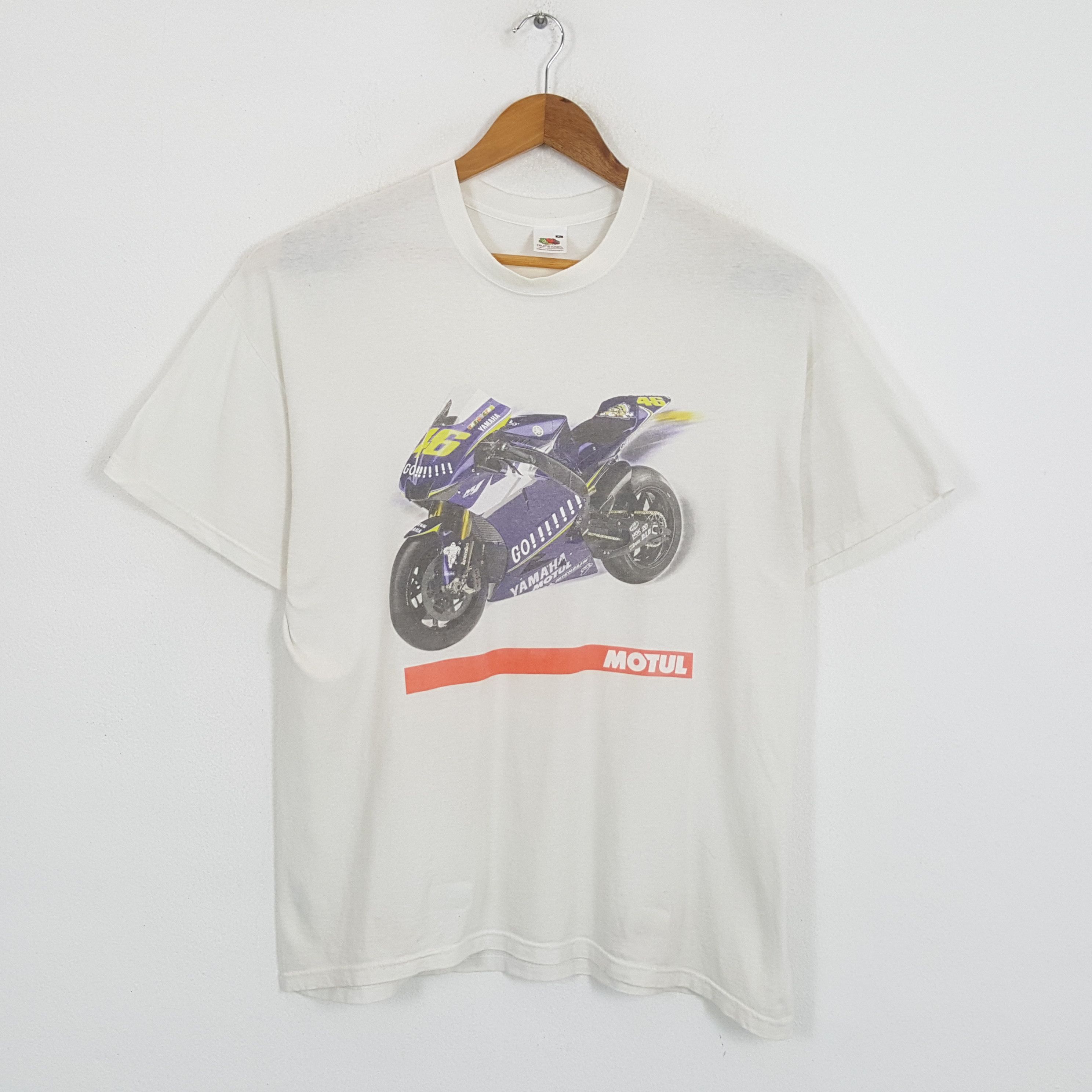 Vintage × Yamaha Vintage MOTUL YAMAHA ROSSI 46 MotoGP Racing T-Shirts Size US XL / EU 56 / 4 - 1 Thumbnail