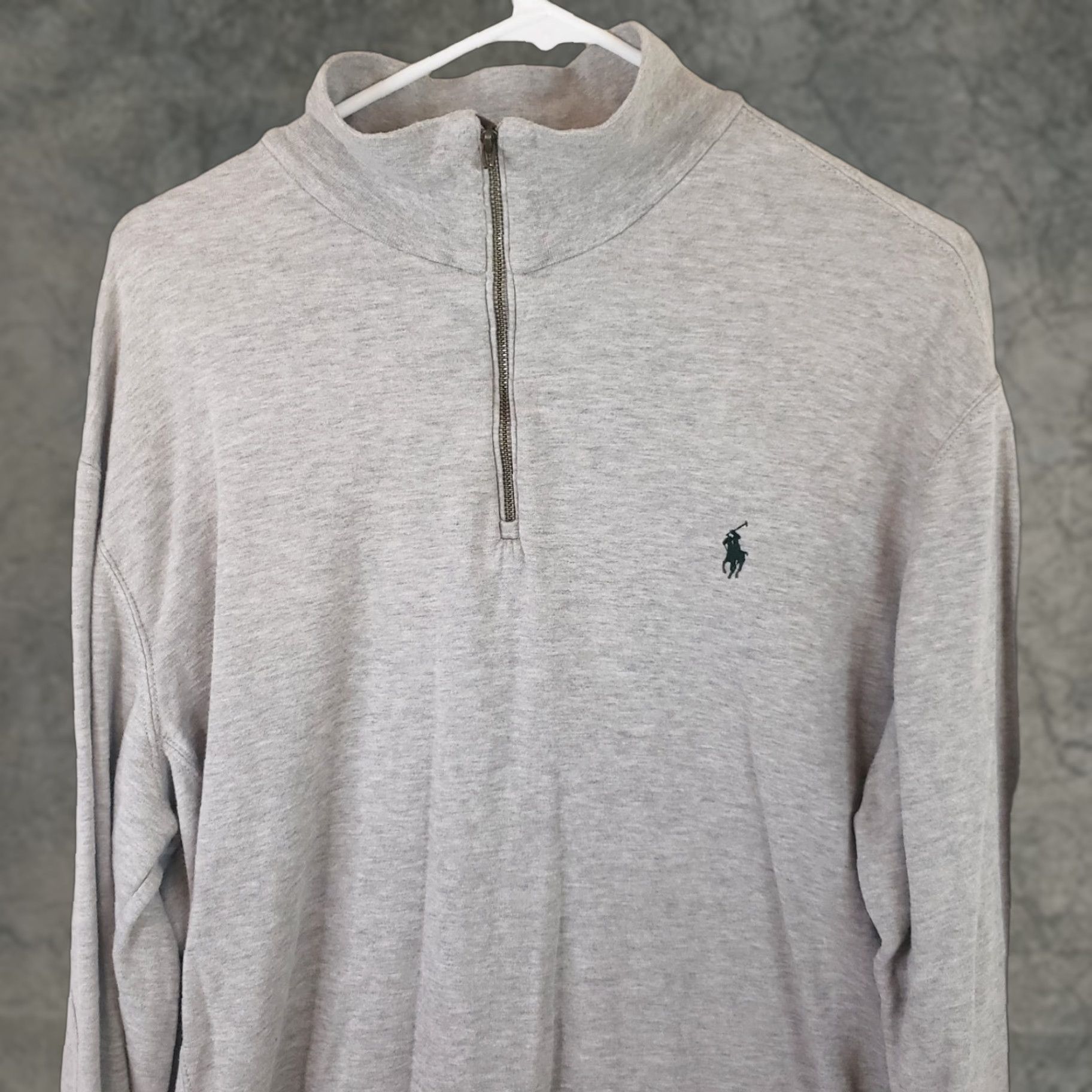 Polo Ralph Lauren Polo Ralph Lauren Pullover Shirt Men L Gray Quarter Zip Lightweight Mock Neck Logo 1/4 Zip Casual Outdoor Preppy Size US L / EU 52-54 / 3 - 1 Thumbnail