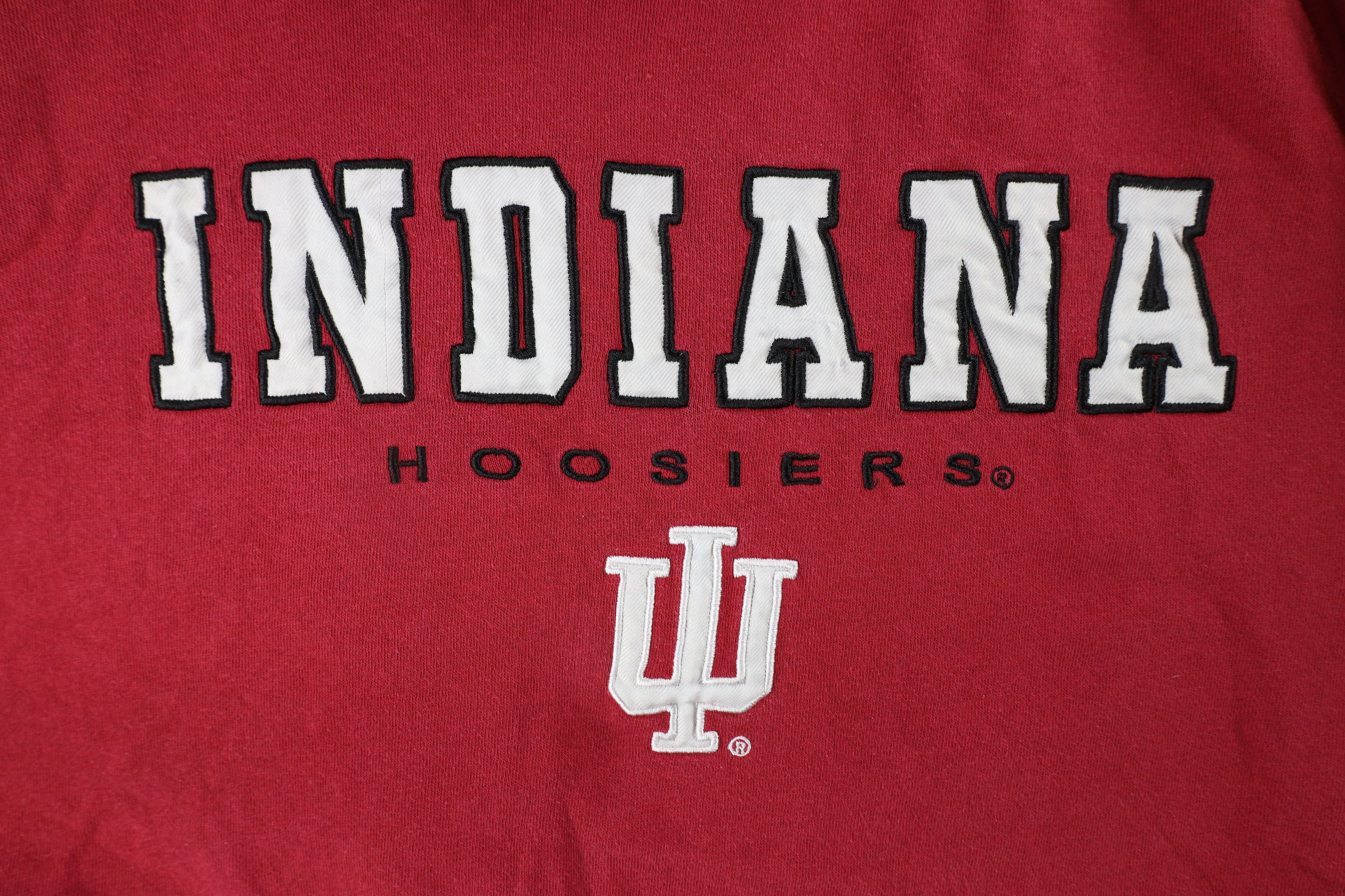 Vintage Vintage 90s Spell Out Indiana University Hoodie Sweatshirt Size US L / EU 52-54 / 3 - 4 Thumbnail