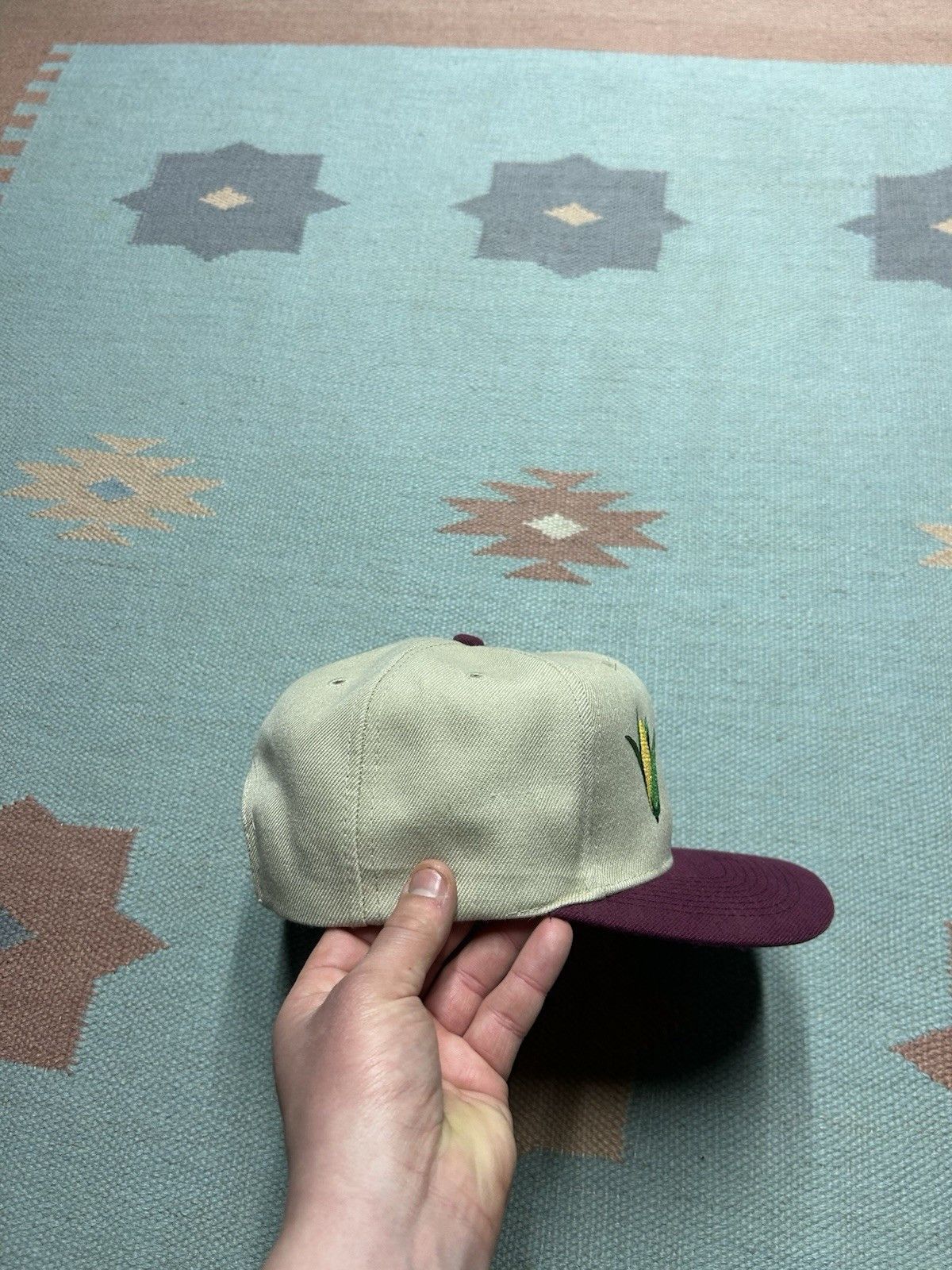 Vintage Vtg SnapBak hat bayside seeds corn farm Michigan embroidered Size ONE SIZE - 9 Thumbnail