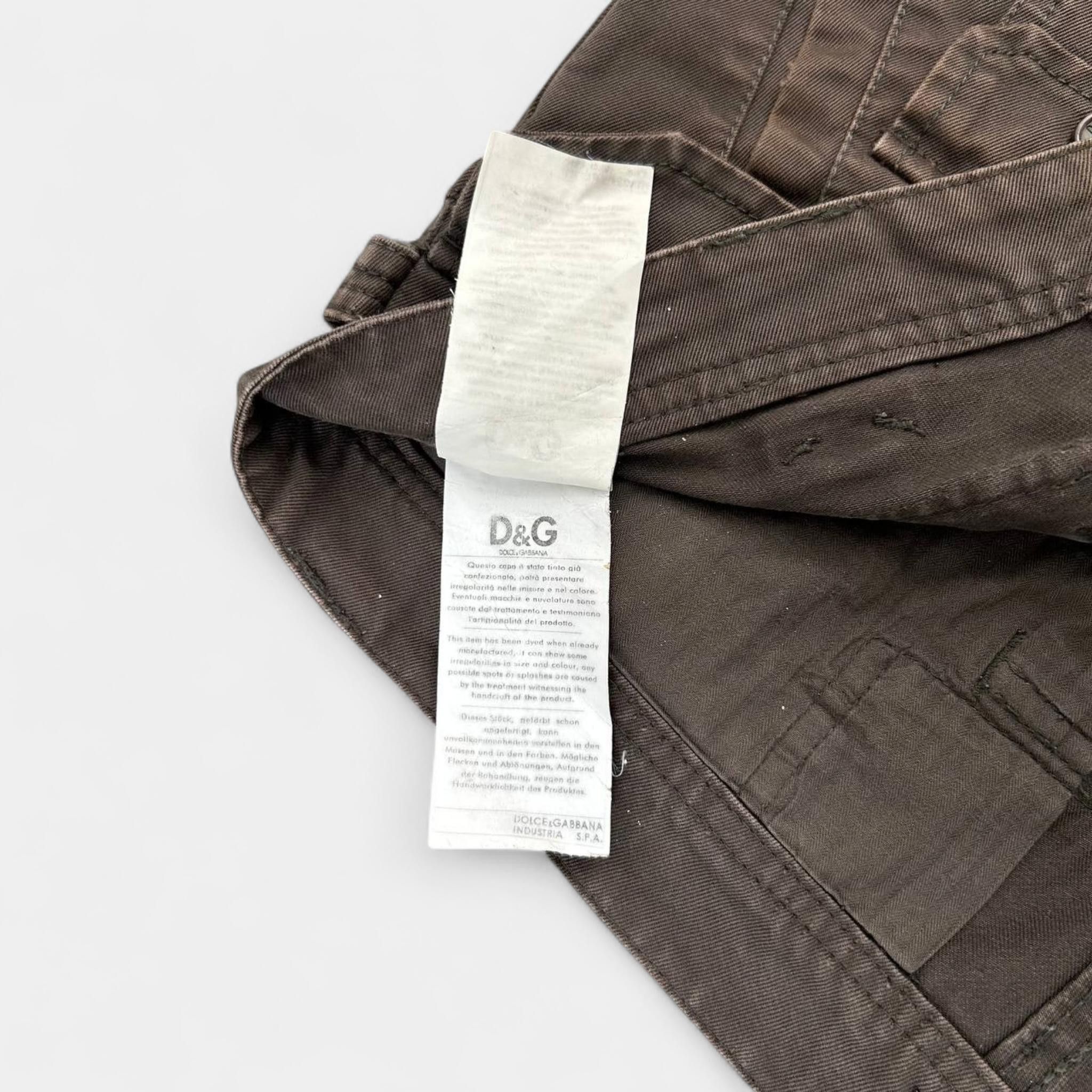 Dolce & Gabbana Dolce Gabbana Cargo Hybrid Brown Sweatpants Size US 32 / EU 48 - 8 Thumbnail