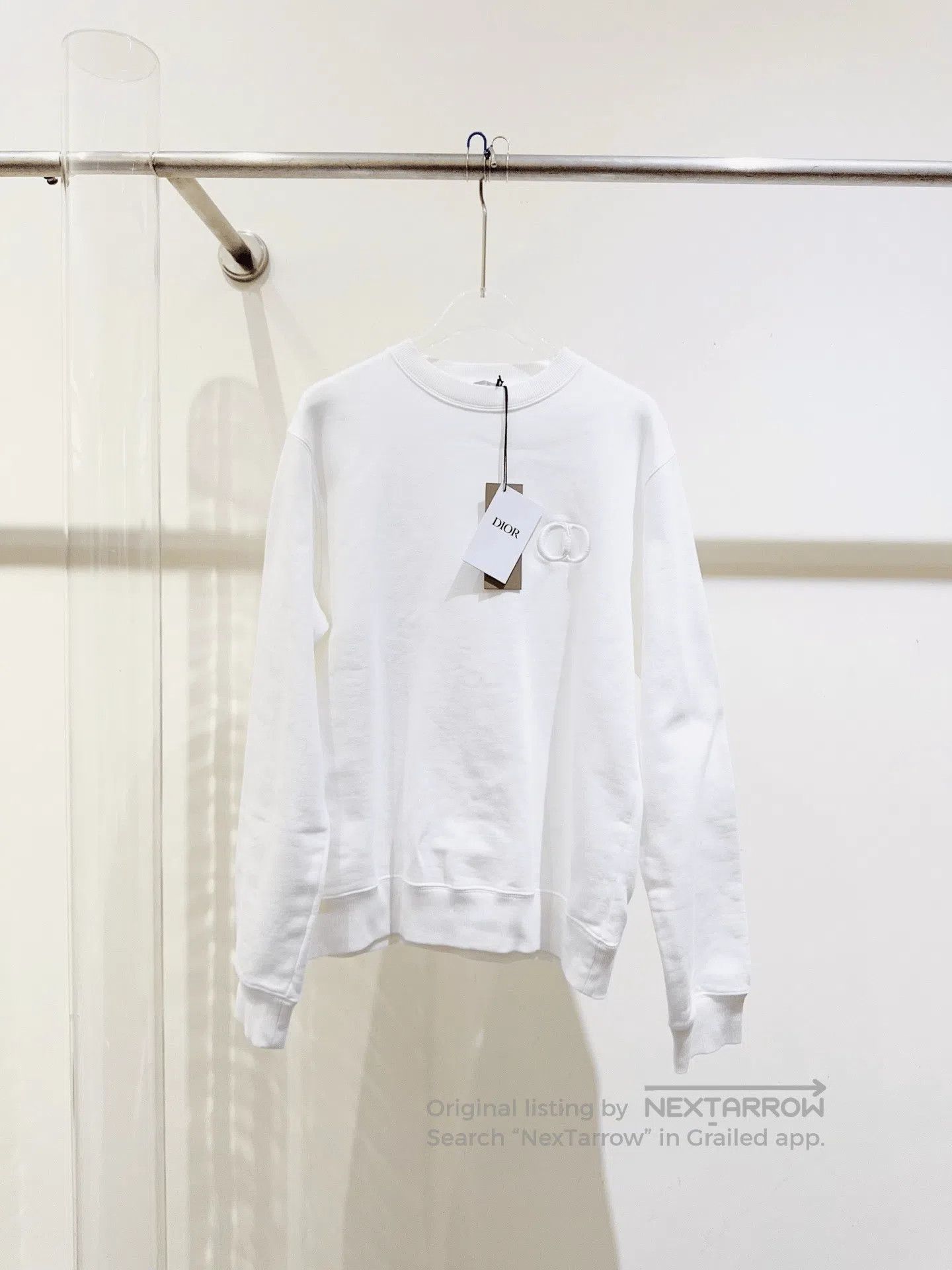 Dior Dior White CD Embroidered Logo Hoodie. Size US S / EU 44-46 / 1 - 1 Thumbnail