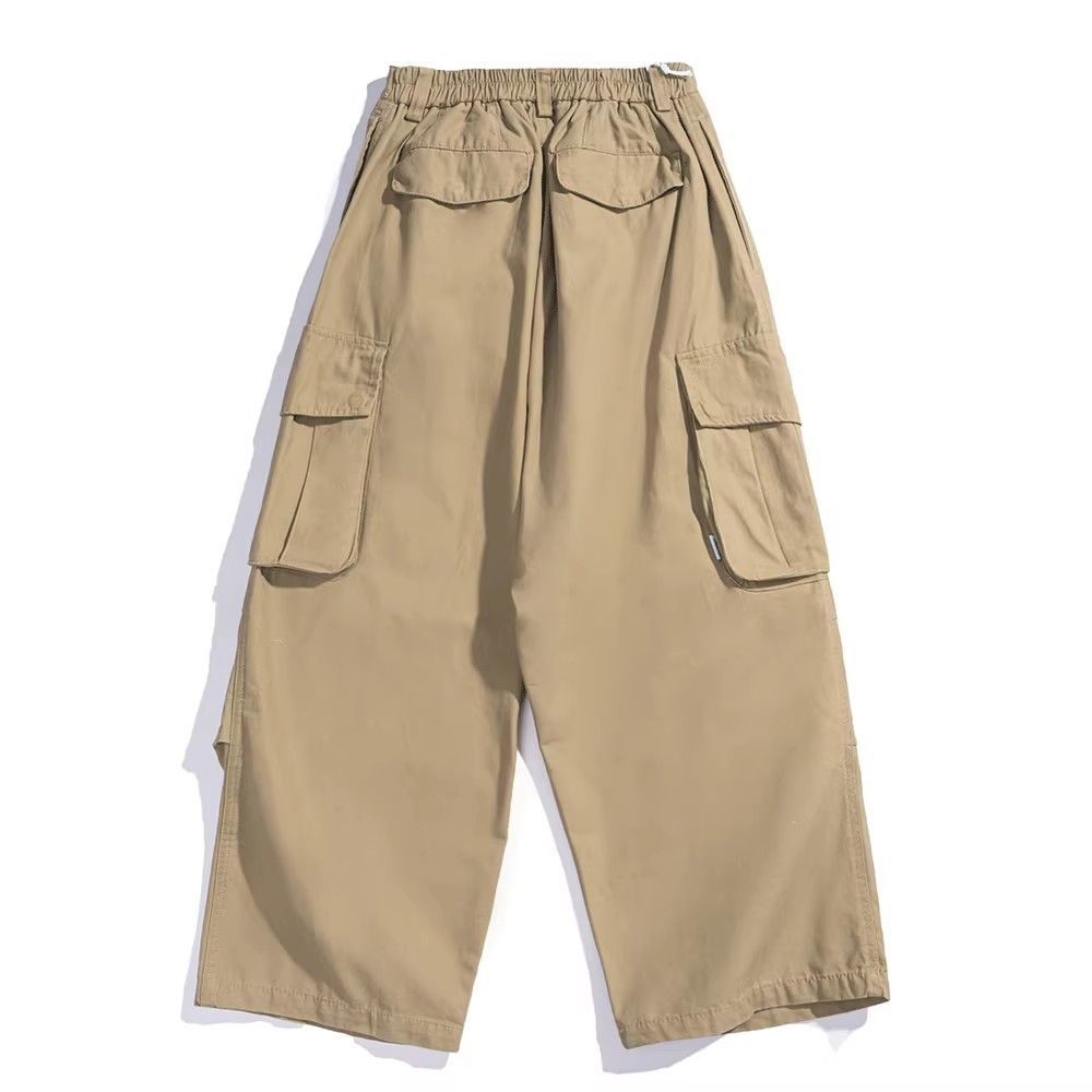 Japanese Brand Multi-pocket street loose casual straight cargo trousers Size US 32 / EU 48 - 5 Thumbnail