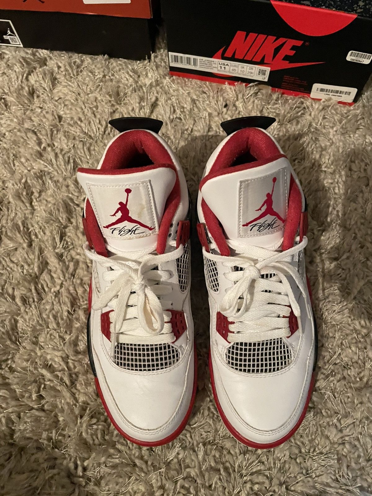 Jordan Brand Jordan 4 Fire Red Size US 8.5 / EU 41-42 - 6 Thumbnail