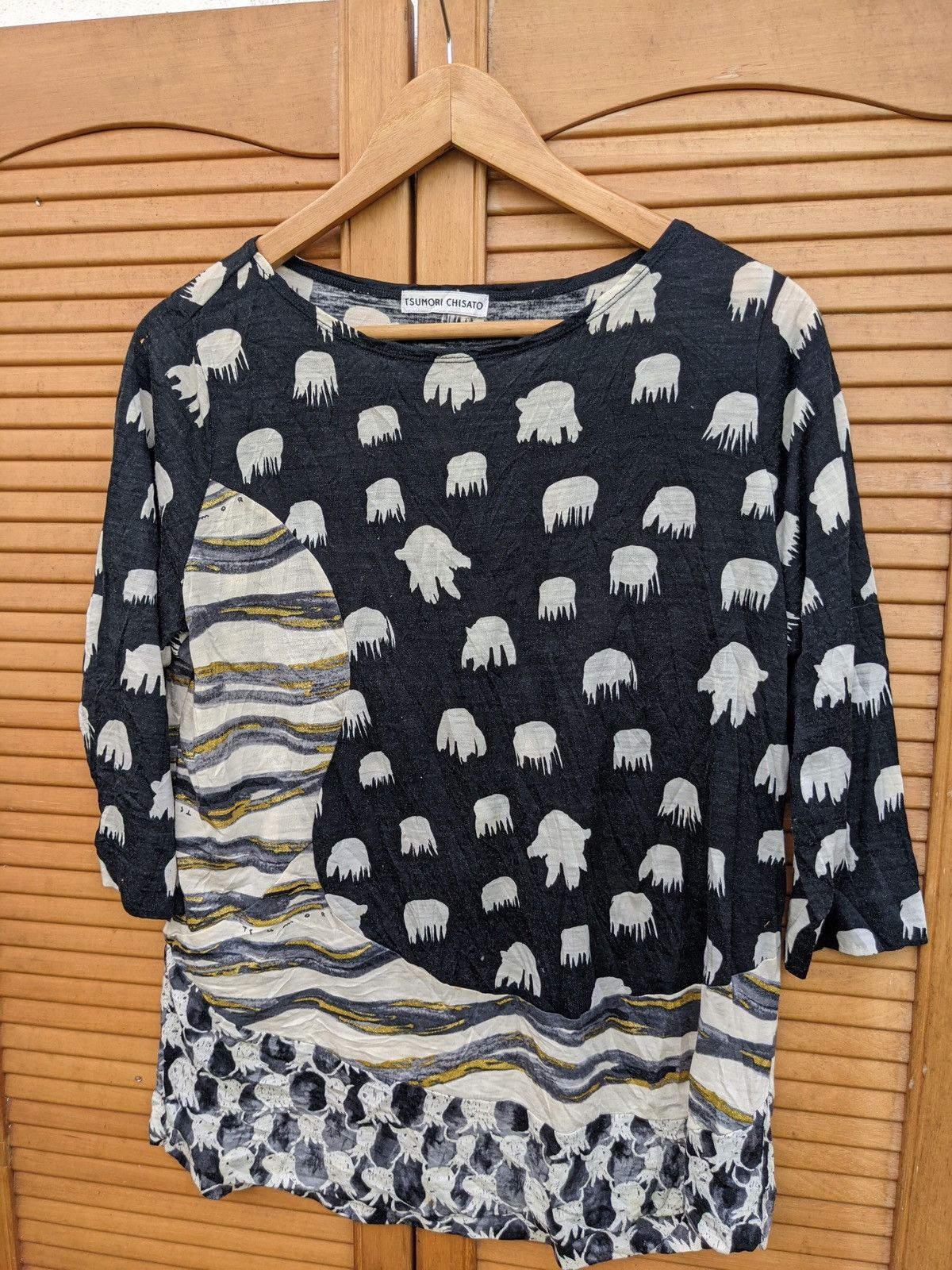 TSUMORI CHISATO FULL PRINT TOPS WOMEN SHIRT