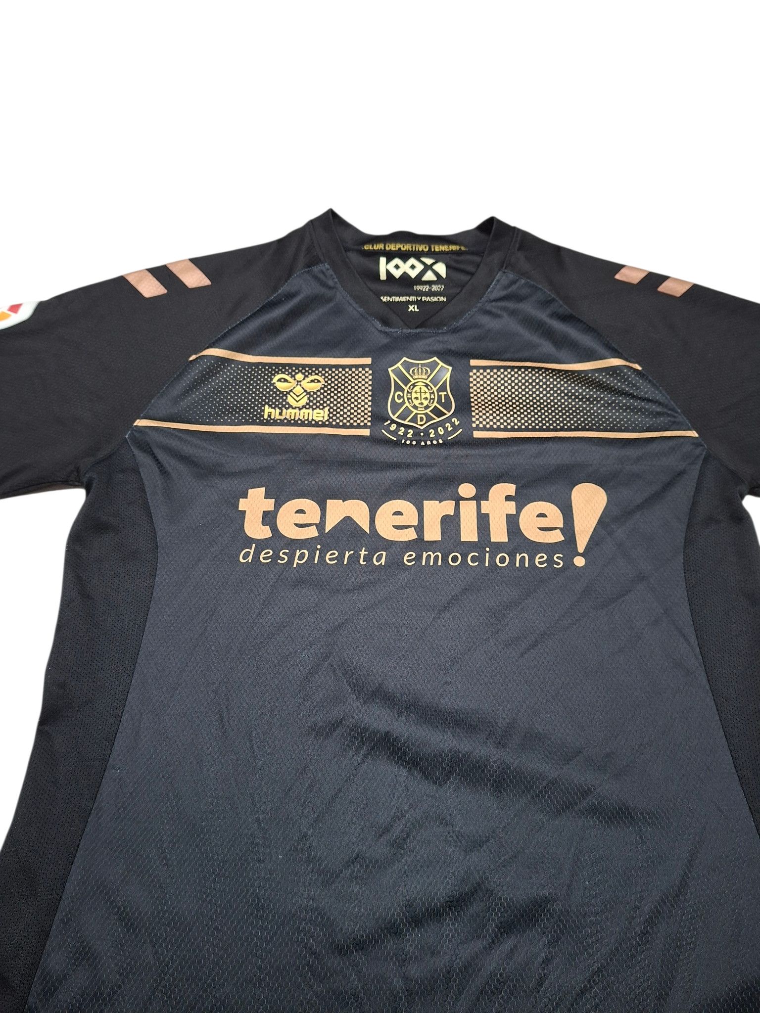 Hummel TENERIFE HUMMEL 2022 RARE SOCCER JERSEY Size US XL / EU 56 / 4 - 2 Thumbnail