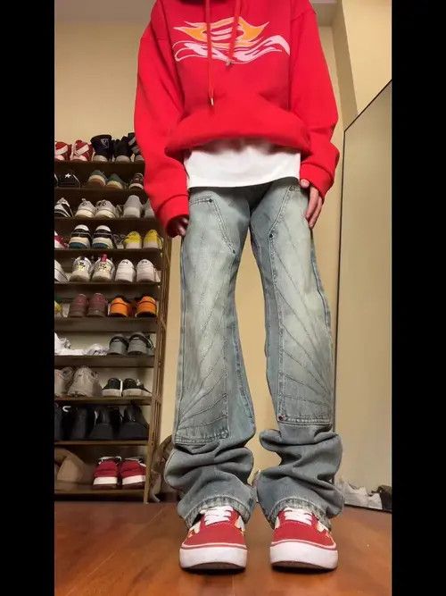 Japanese Brand Takako x Chisa Light Blue High Street Vintage Casual Jeans Size US 31 - 2 Thumbnail