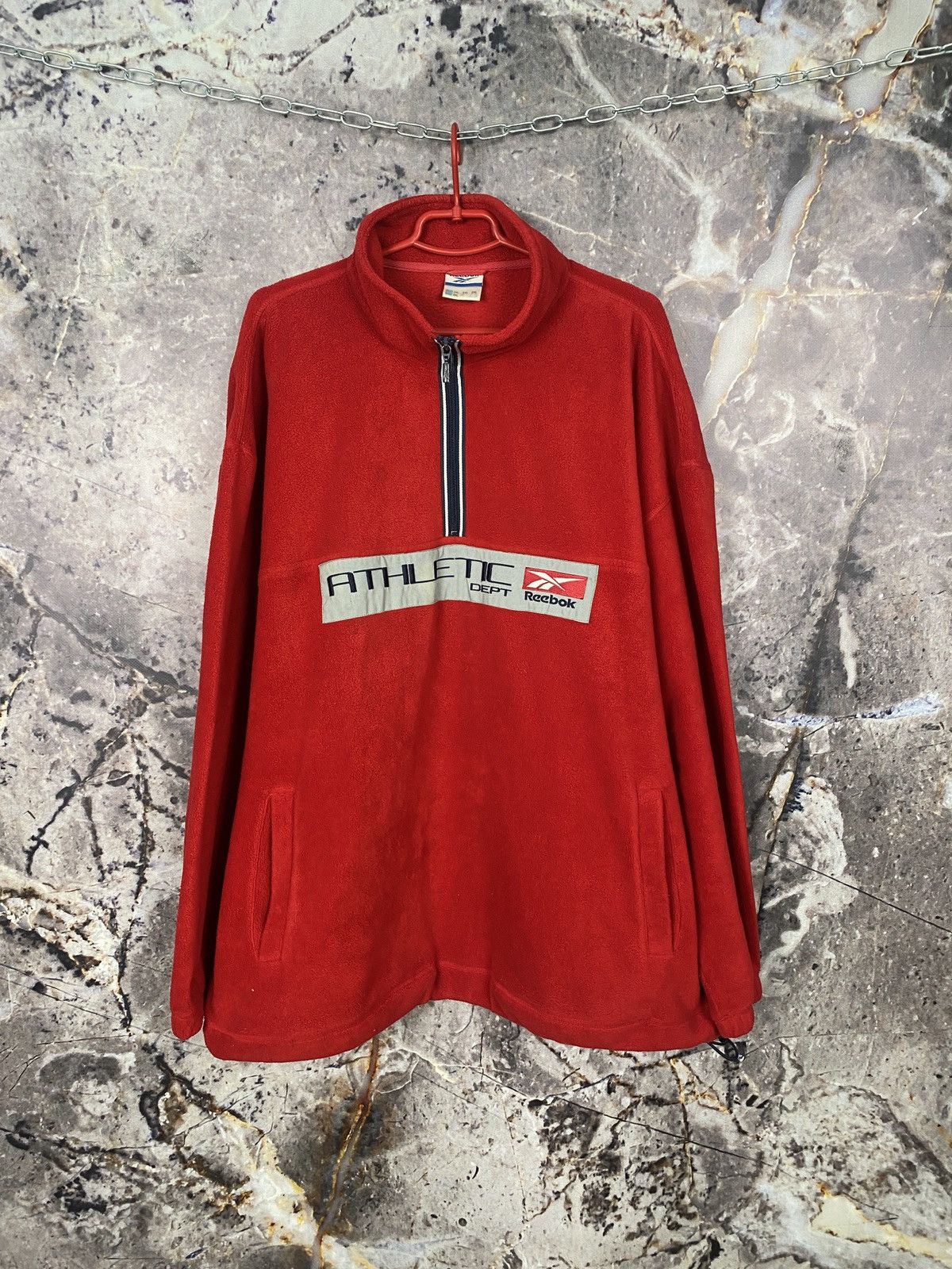 Reebok × Vintage Men’s Reebok Athletic Dept Fleece Jacket Vintage Size XXL Size US XXL / EU 58 / 5 - 1 Thumbnail