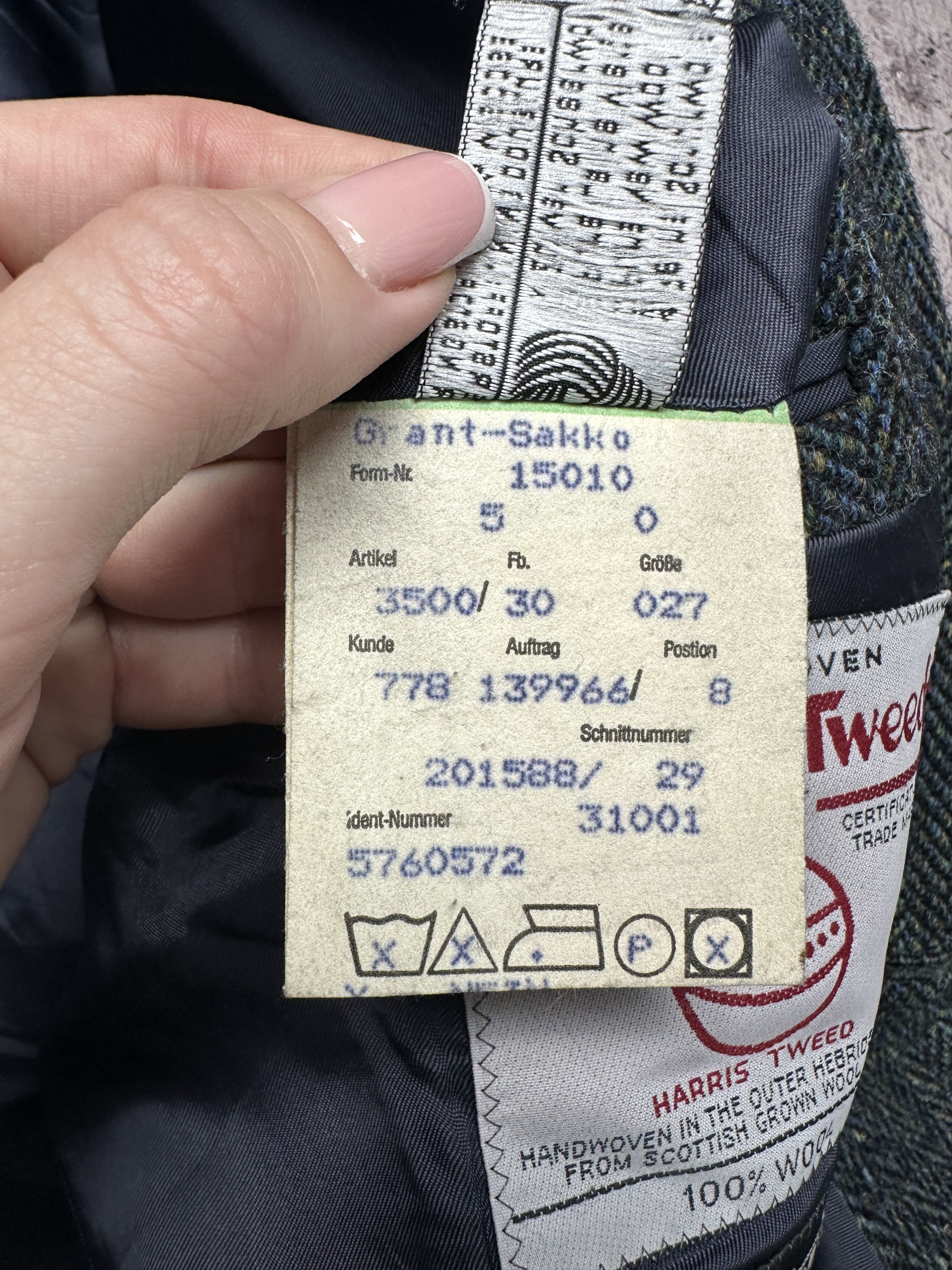 Harris Tweed Harris Tweed Vintage Mens Wool Blazer Jacket Size US XL / EU 56 / 4 - 5 Thumbnail