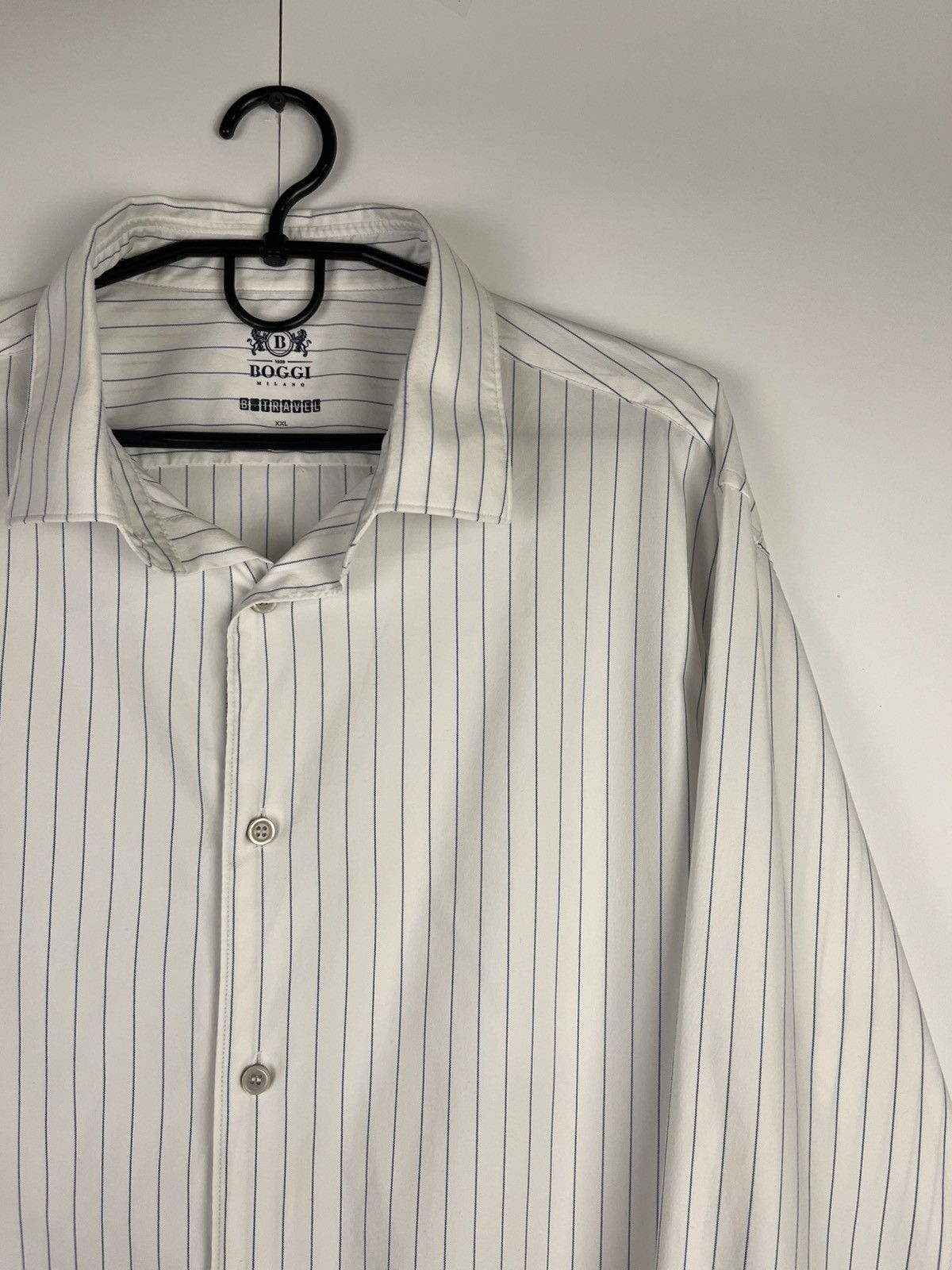 Boggi Boggi Milano Luxury Striped Nylon Long Sleeve Shirt Size US XXL / EU 58 / 5 - 3 Thumbnail