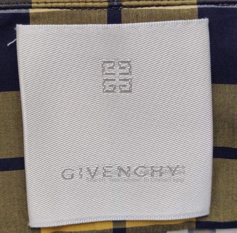 Givenchy Givenchy Size 39 Yellow Contrasting Plaid Shirt Size US M / EU 48-50 / 2 - 6 Thumbnail