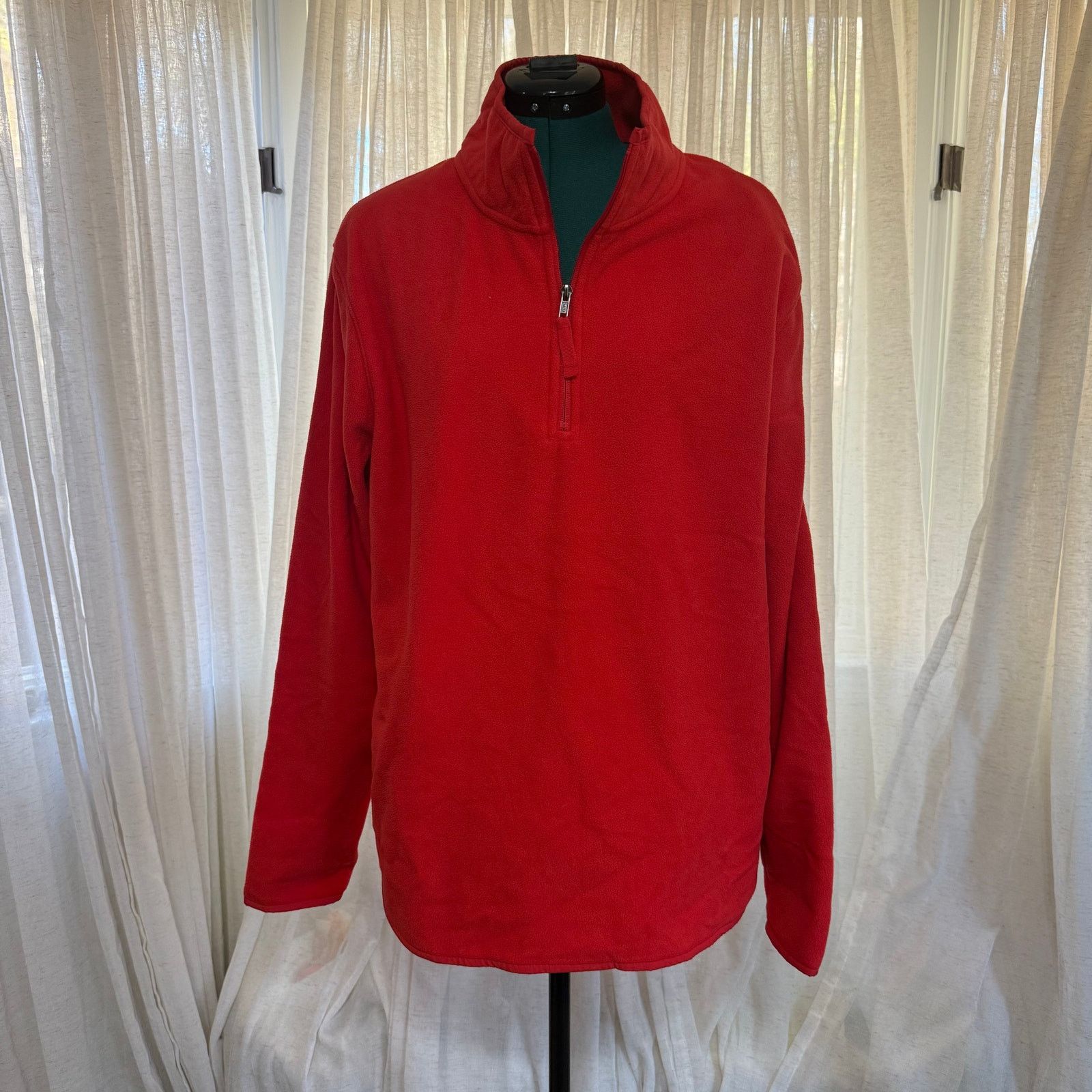 Other Goodfellow & Co Red Quarter Zip Fleece | Sz L Size US L / EU 52-54 / 3 - 2 Thumbnail