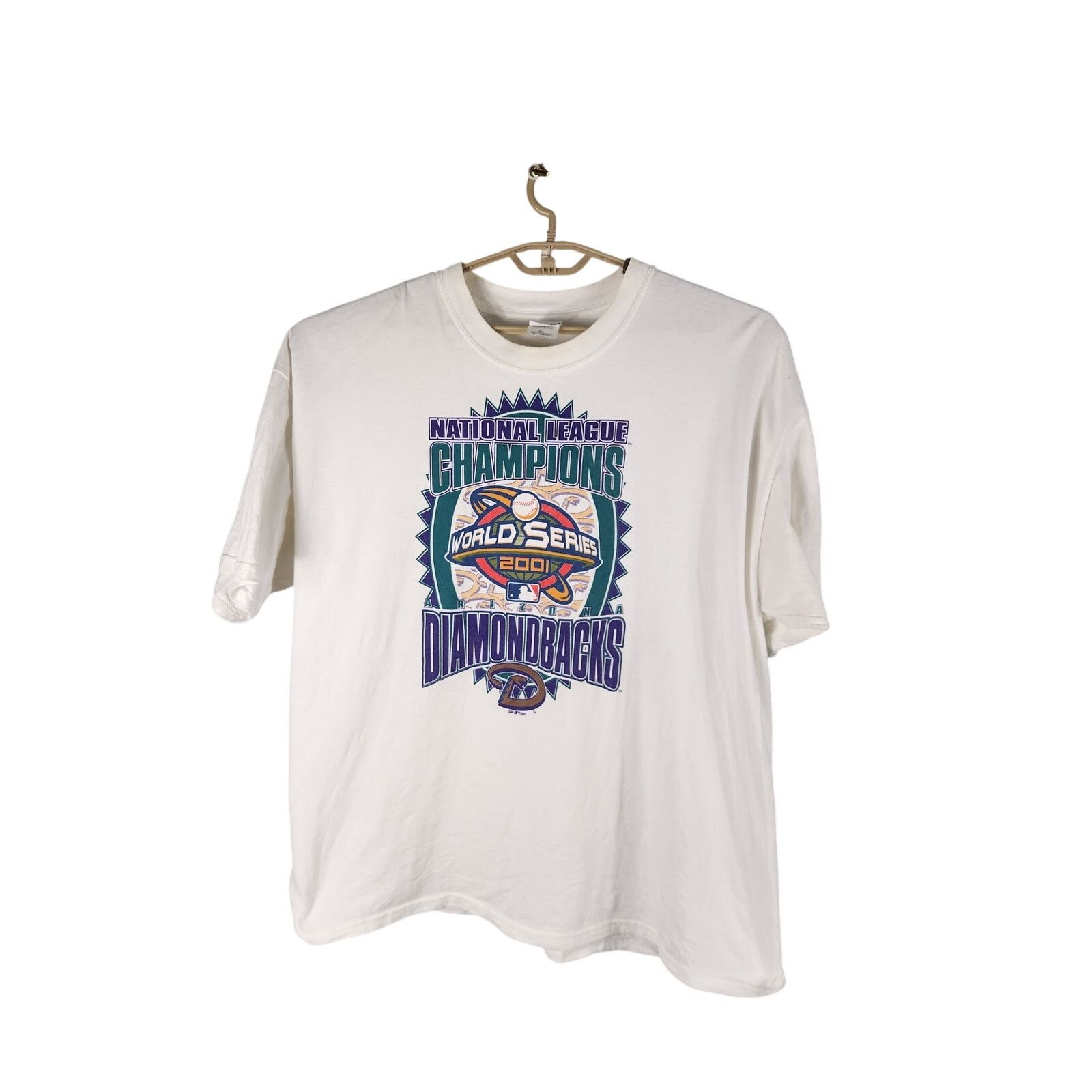 Gildan Vintage 2001 Arizona Diamondbacks Championship T Men's 2X Size US XXL / EU 58 / 5 - 1 Thumbnail