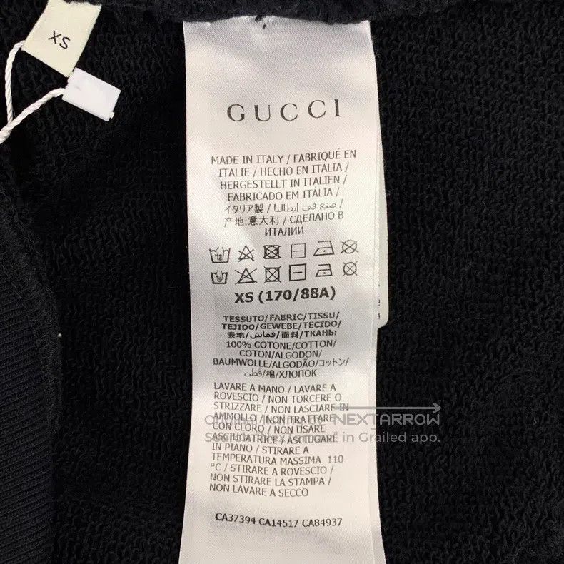 Gucci Gucci Black logo striped printed cotton hooded drawstring Size US XS / EU 42 / 0 - 7 Thumbnail