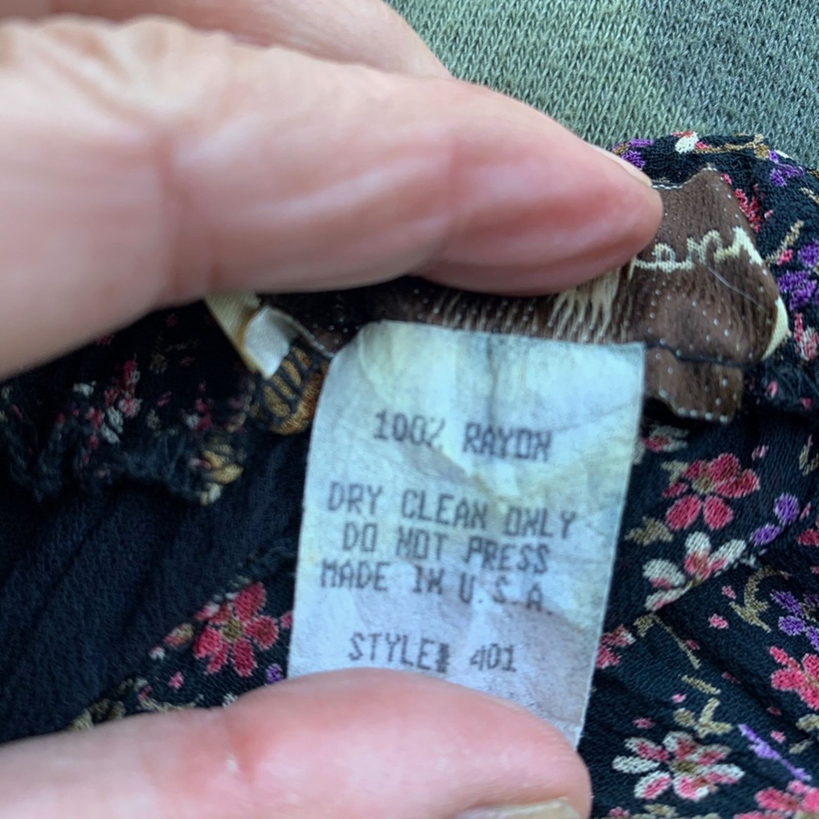 Other VINTAGE ALEXANDER BROWN FLORAL PATCHWORK BUTTONFRONT SKIRT Size 28" / US 6 / IT 42 - 8 Thumbnail