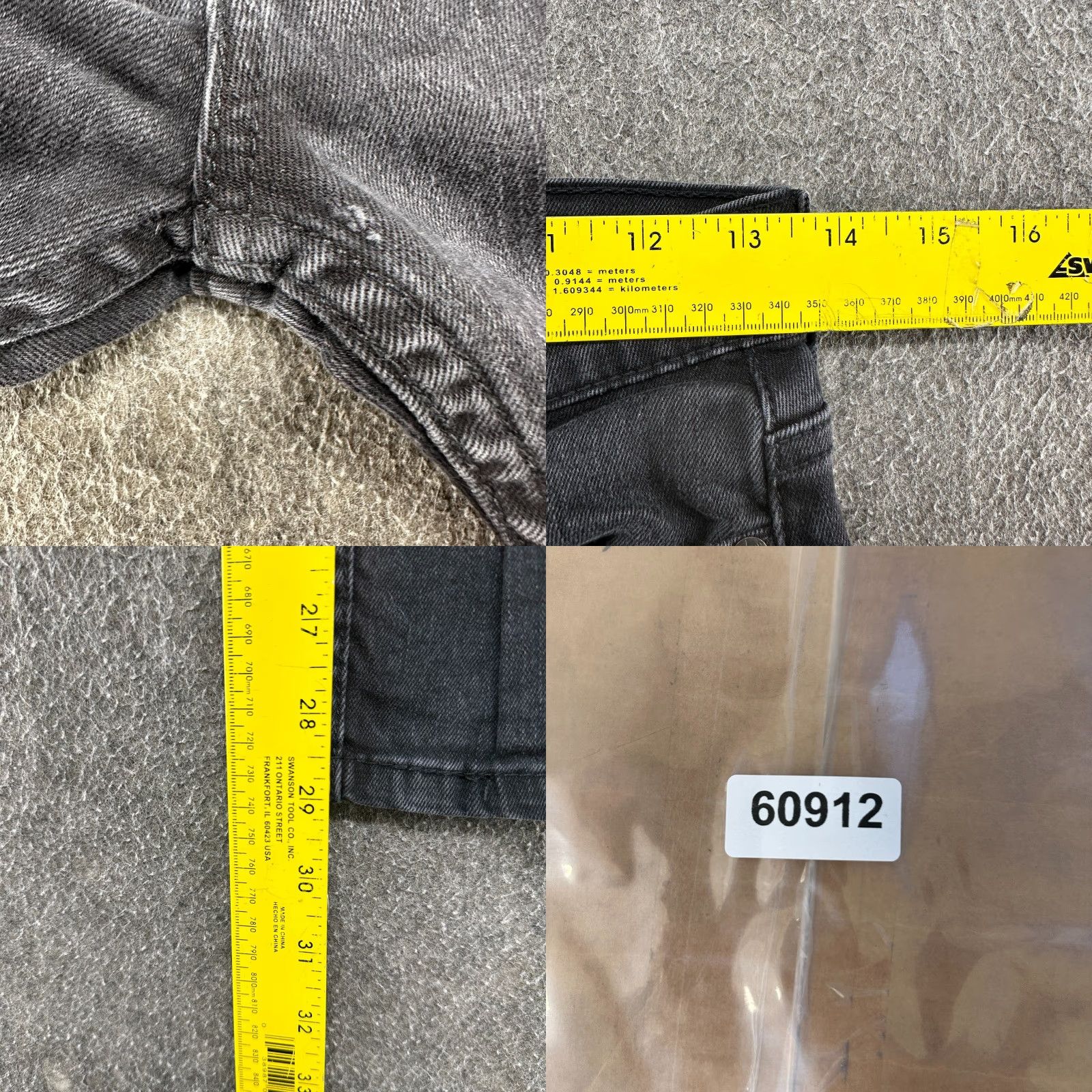 Levi's Levi's 510 Jeans Men Slim Skinny 27x30 Black Medium Wash Denim Cotton Spandex 5-Pocket Size US 27 - 8 Thumbnail