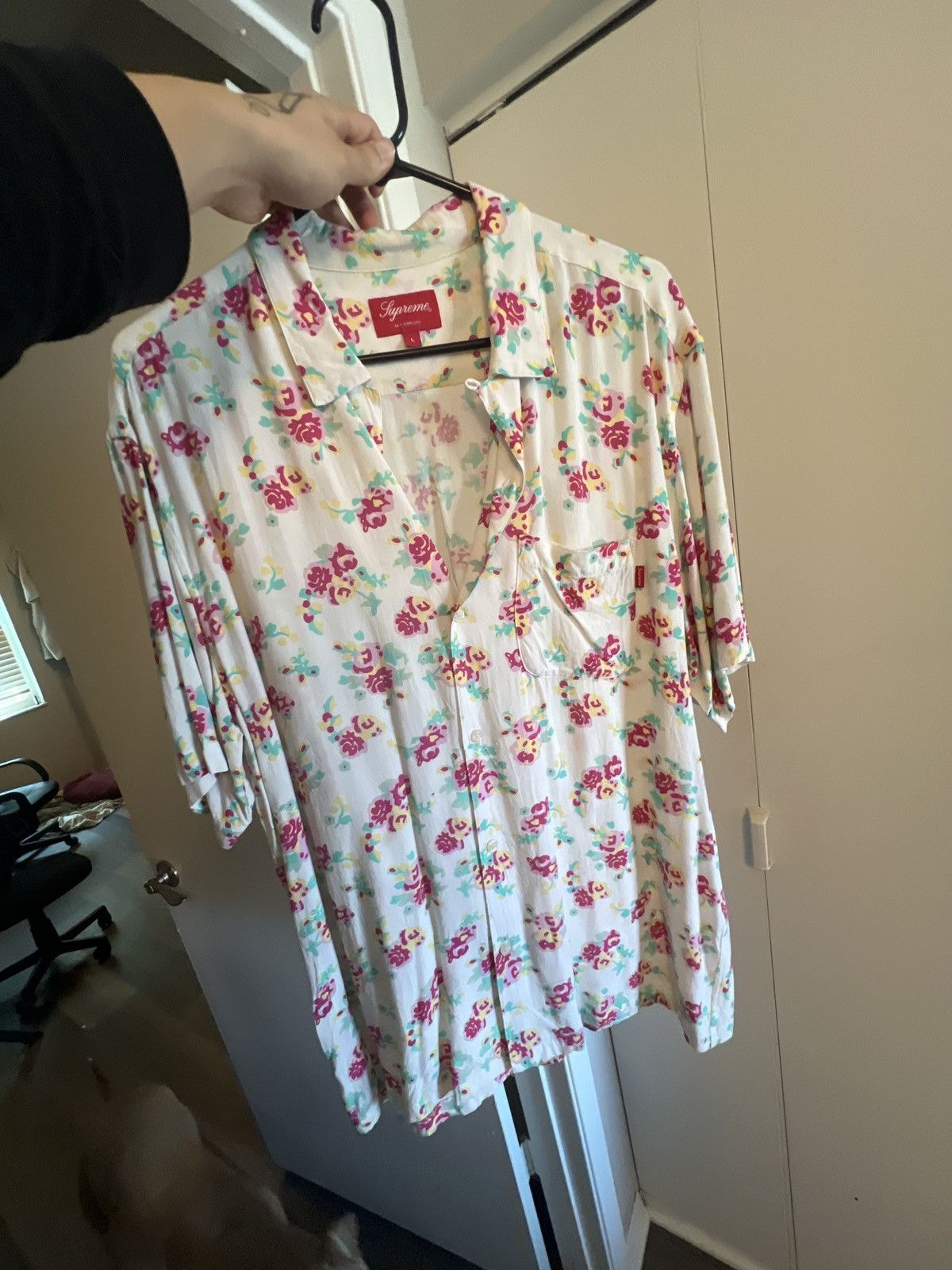 Supreme Floral rayon shirt | Grailed 
