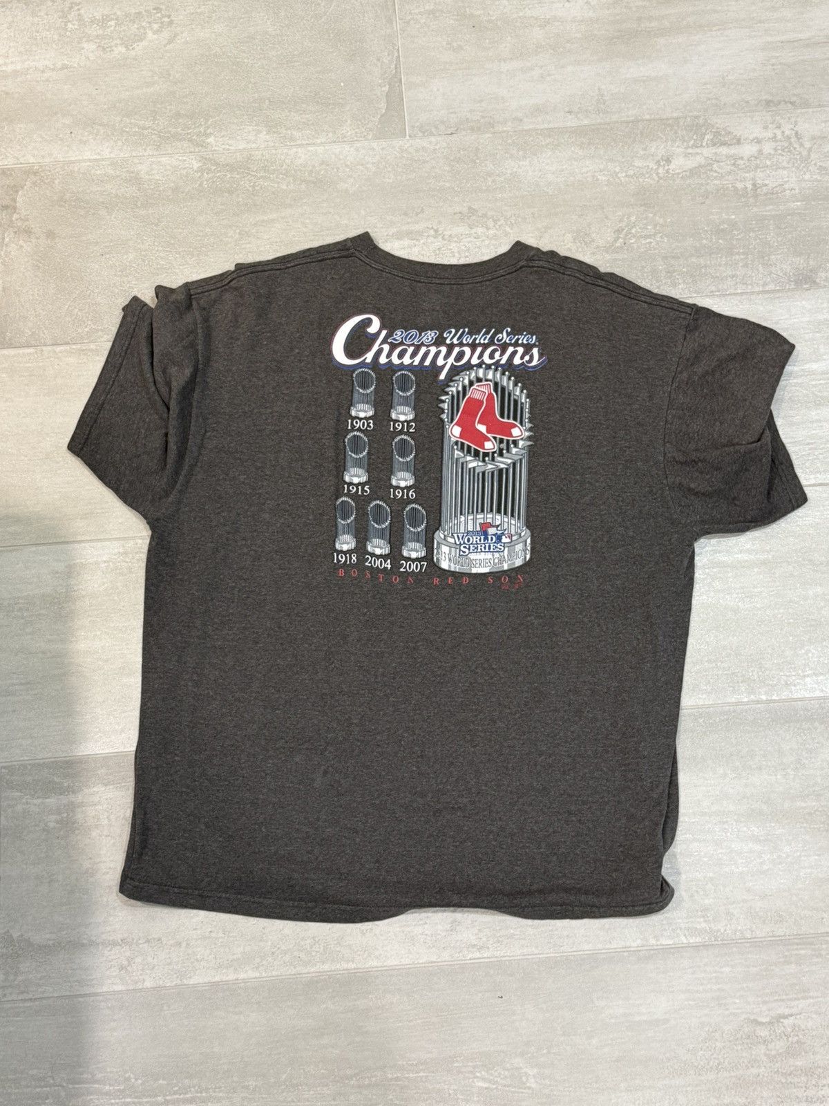 Majestic 2013 World Series Champions Boston Red Sox T Shirt Size US XXL / EU 58 / 5 - 2 Thumbnail