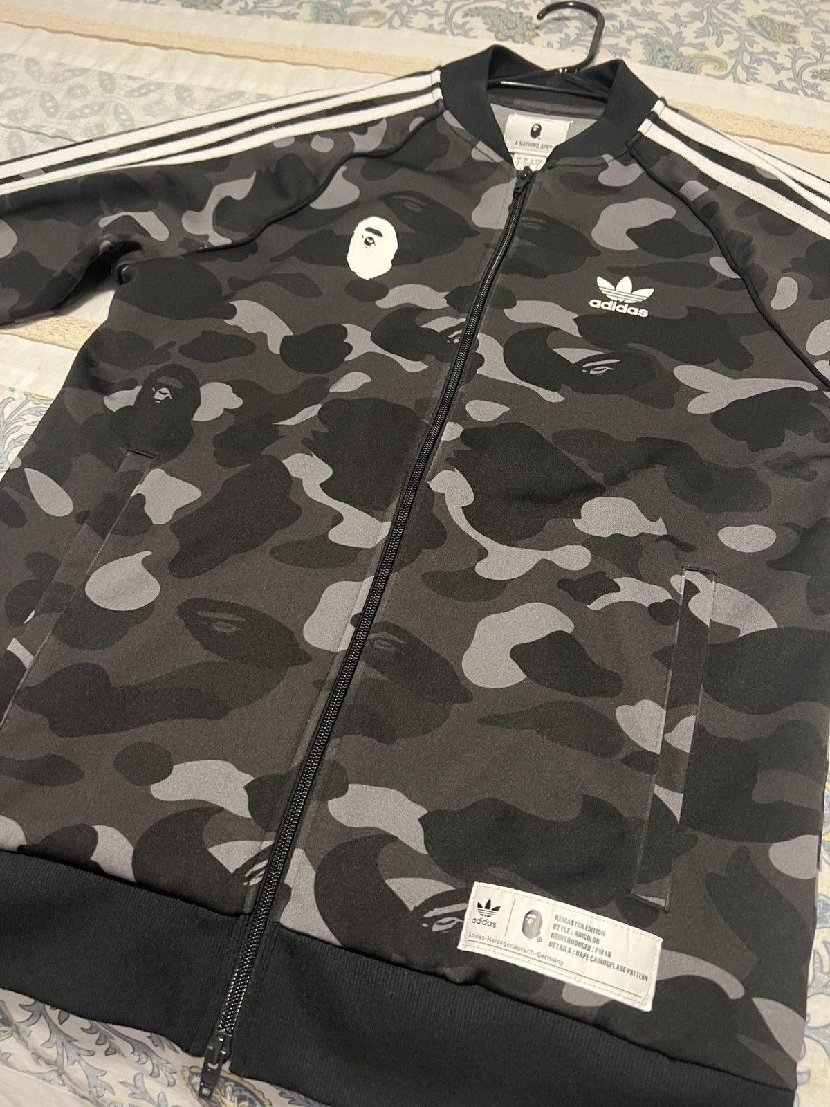 Adidas × Bape BAPE x Adidas Adicolor Track Top (Cinder) Size US S / EU 44-46 / 1 - 1 Thumbnail