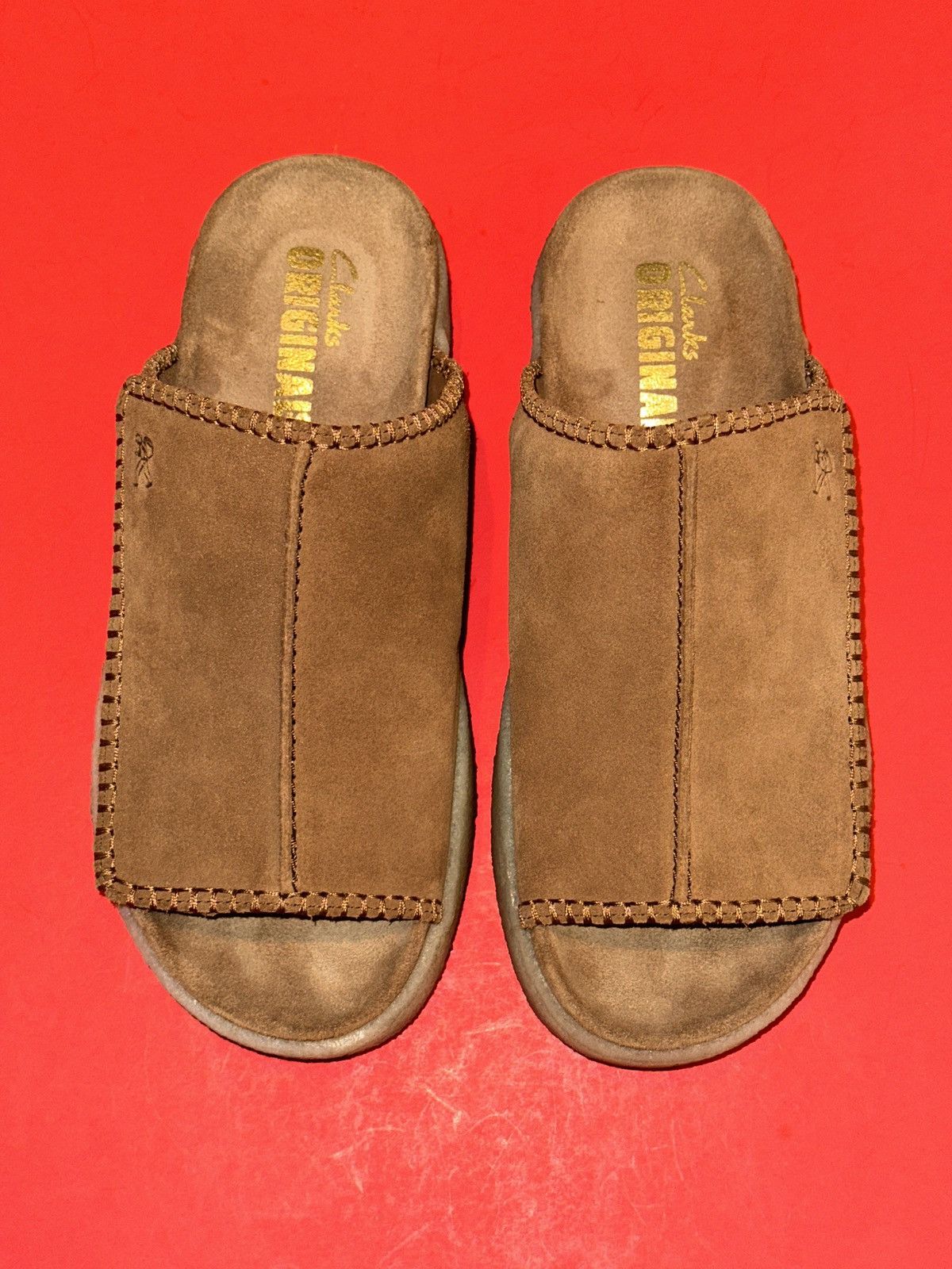 Clarks Clarks Overleigh Cola Suede Slip On Sandals Slides Men 8 US Size US 8 / EU 41 - 10 Thumbnail