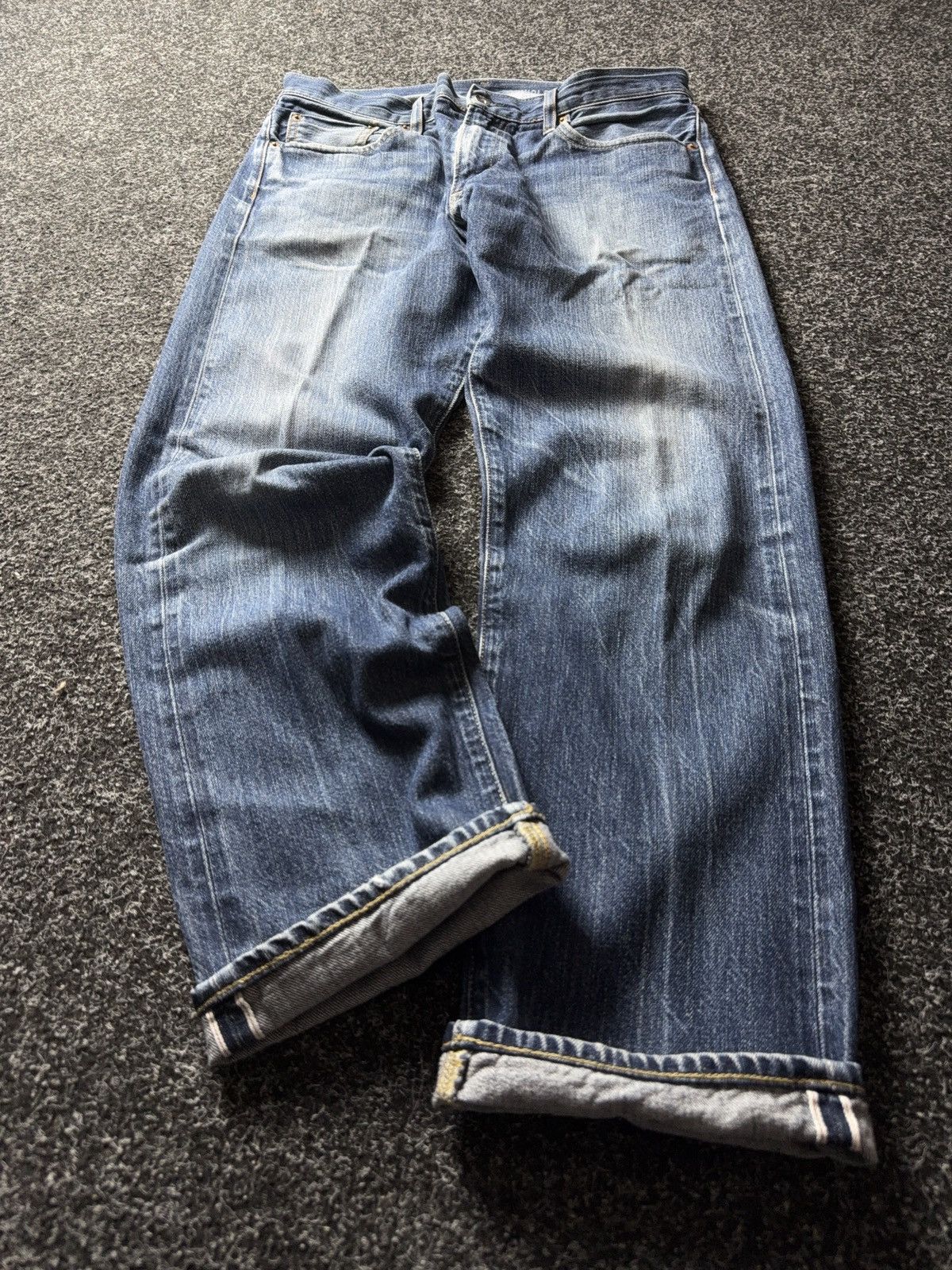 Uniqlo Japanese 00s Y2K UNIQLO Selvedge Regular Fit Jeans Size US 32 / EU 48 - 2 Thumbnail
