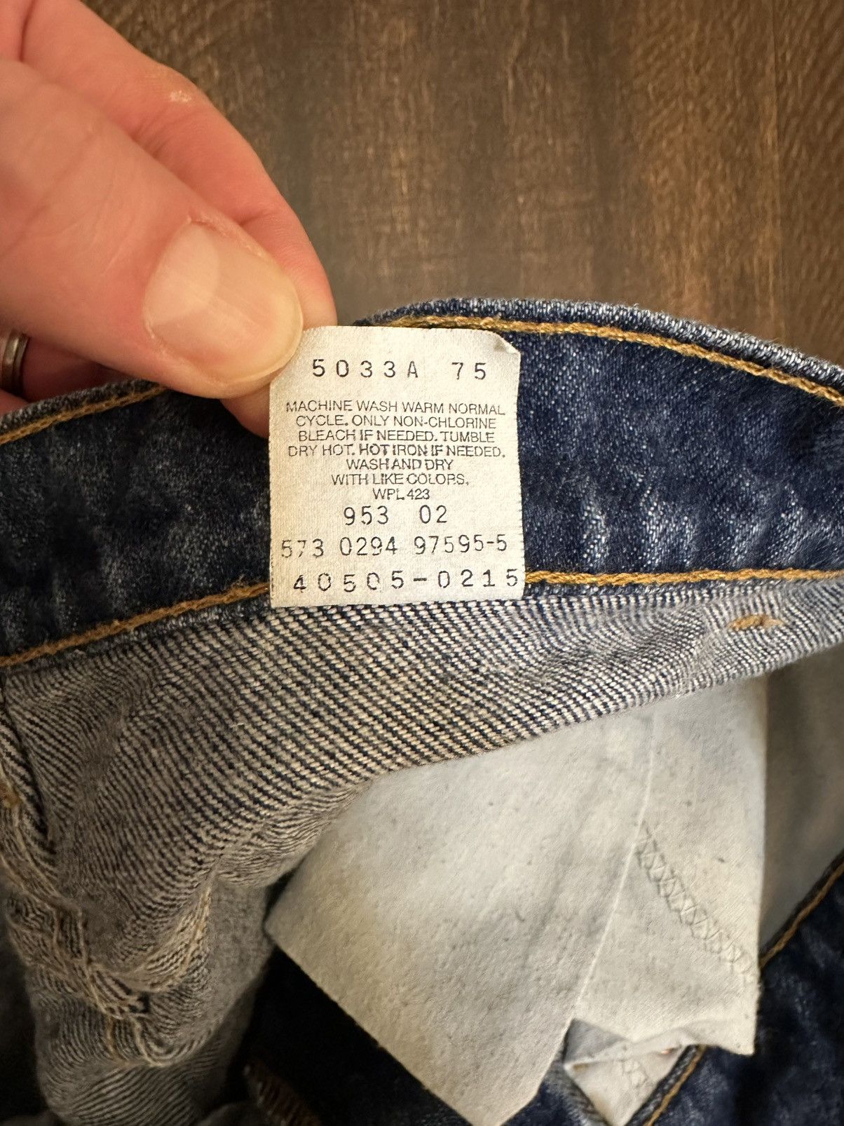 Levi's VTG 90s Orange Tab Levi’s 505 Regular Straight Leg 32x31.5 Size US 32 / EU 48 - 10 Thumbnail
