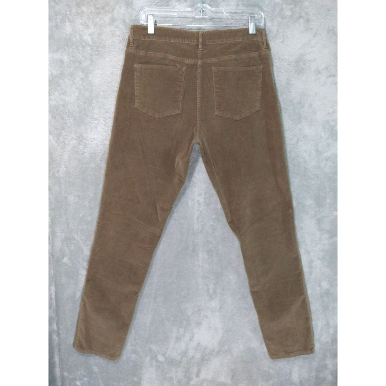 J. Jill J. Jill Pants Womens 8 Slim Straight Leg Corduroy Brown Mid Rise Stretch Size 30" / US 8 / IT 44 - 2 Thumbnail