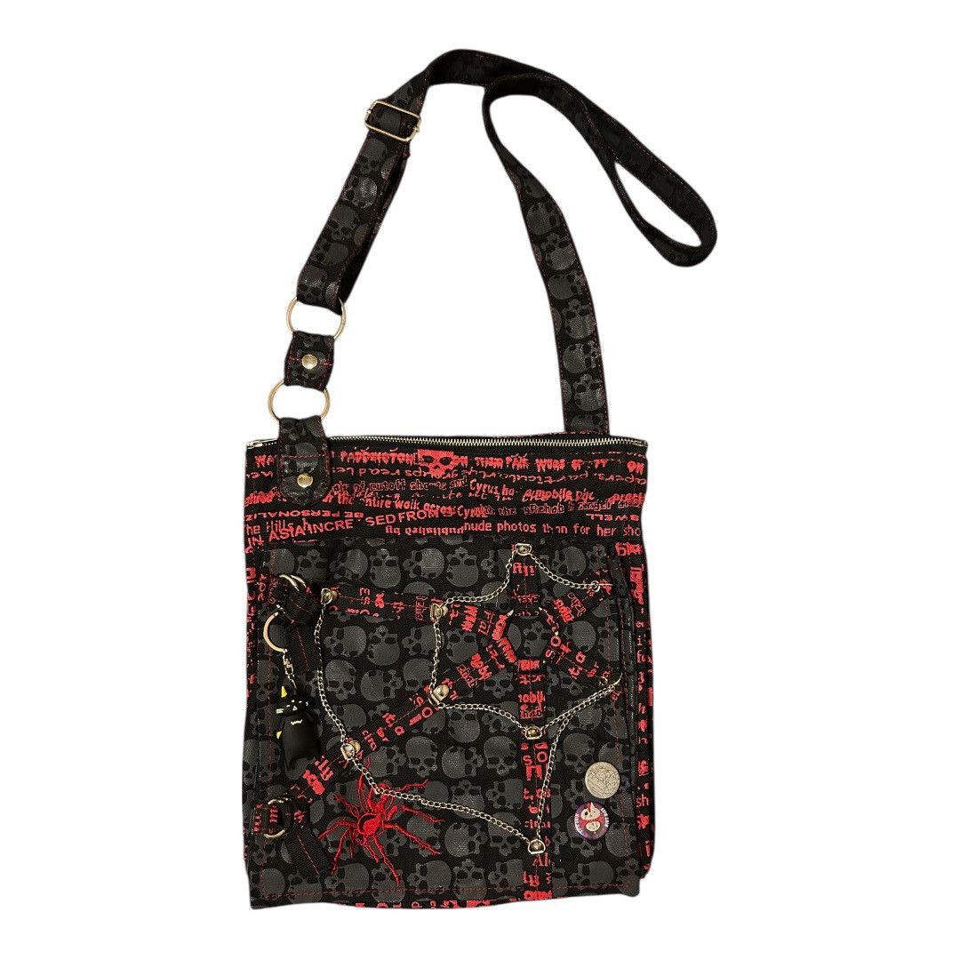 blood storm club skull sholuder bag