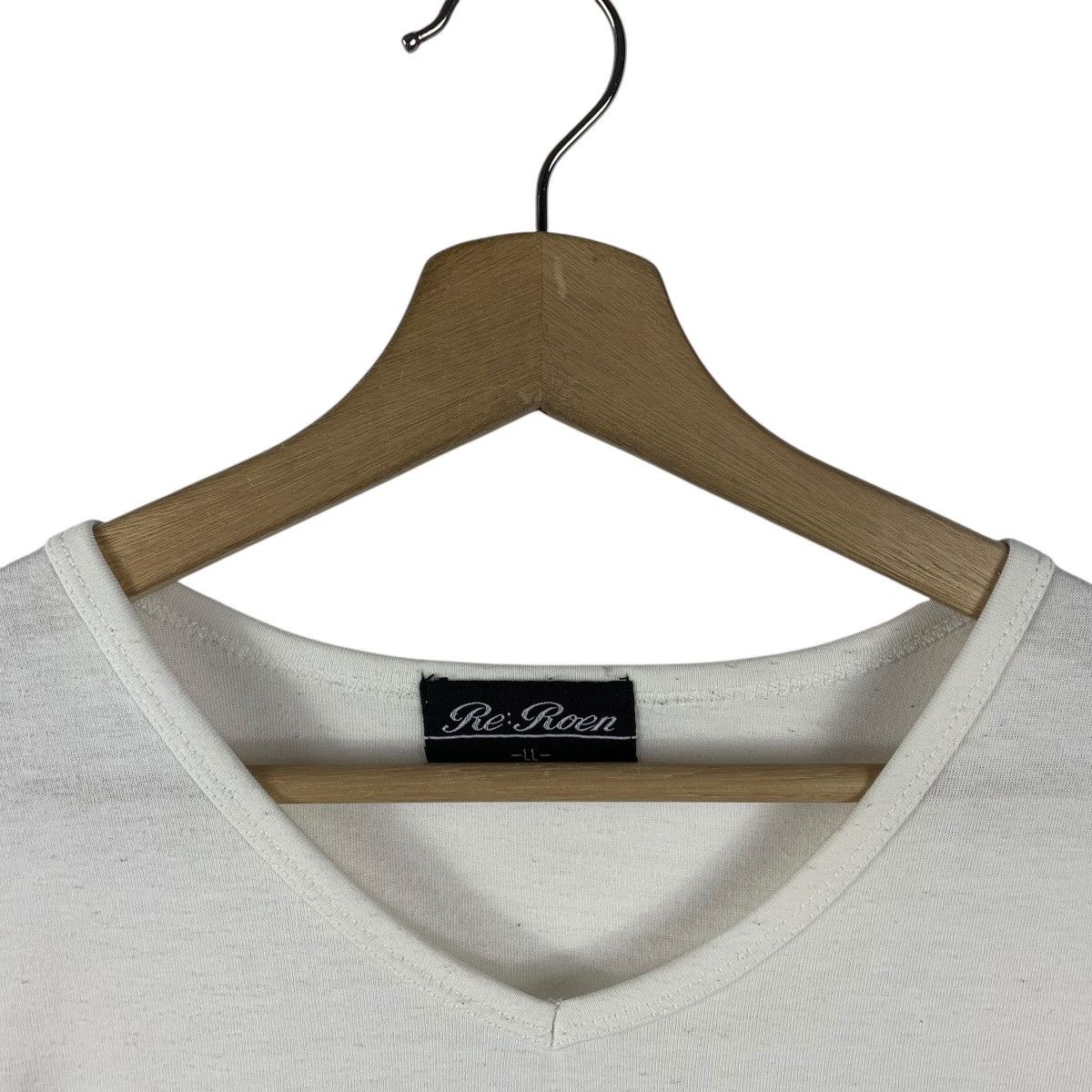 Japanese Brand × Roen ROEN Japanesebrand skull printed v neck tee Size US XL / EU 56 / 4 - 5 Thumbnail