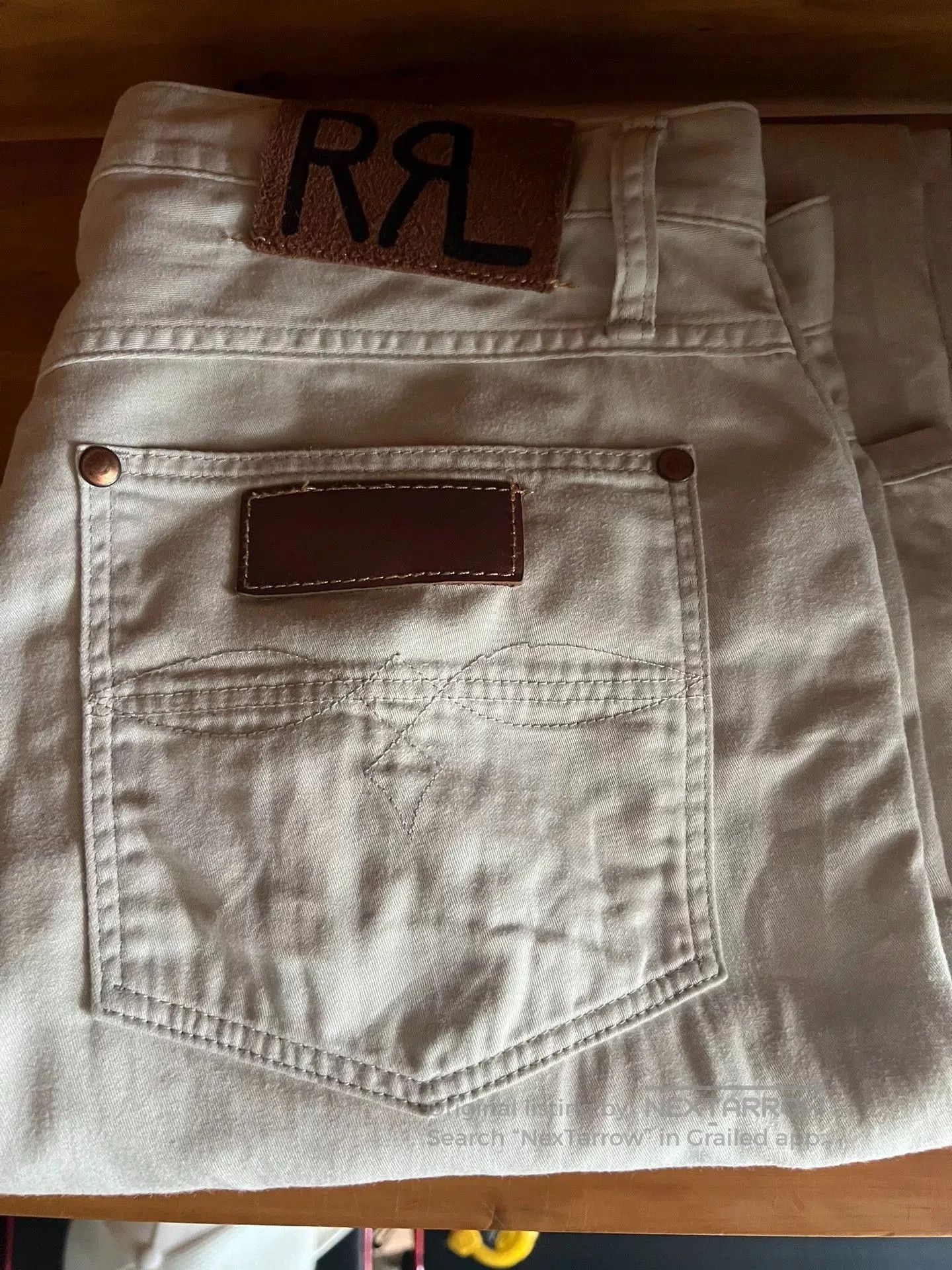 RRL Ralph Lauren RRL Double RL Light Beige Denim Pants. Size US 31 - 8 Thumbnail