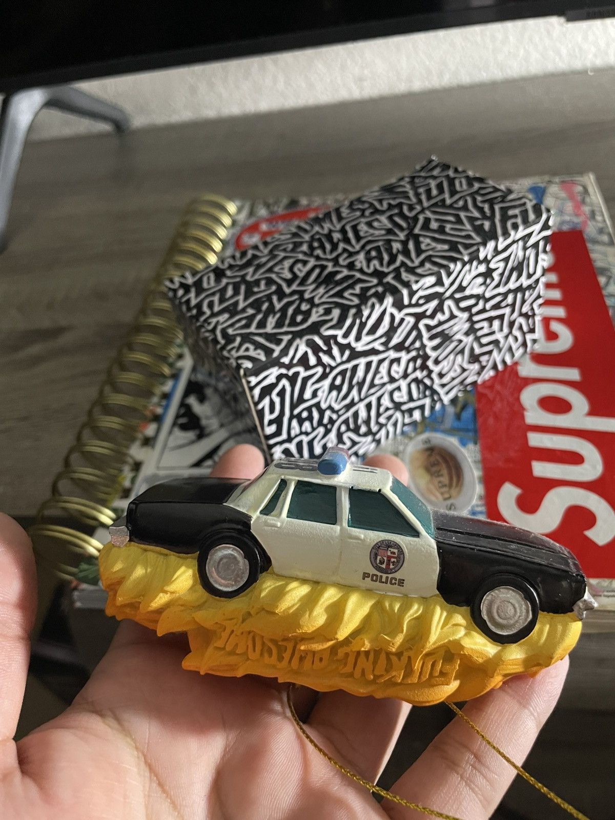 Fucking Awesome Fucking awesome lapd car burnt down Size ONE SIZE - 5 Thumbnail
