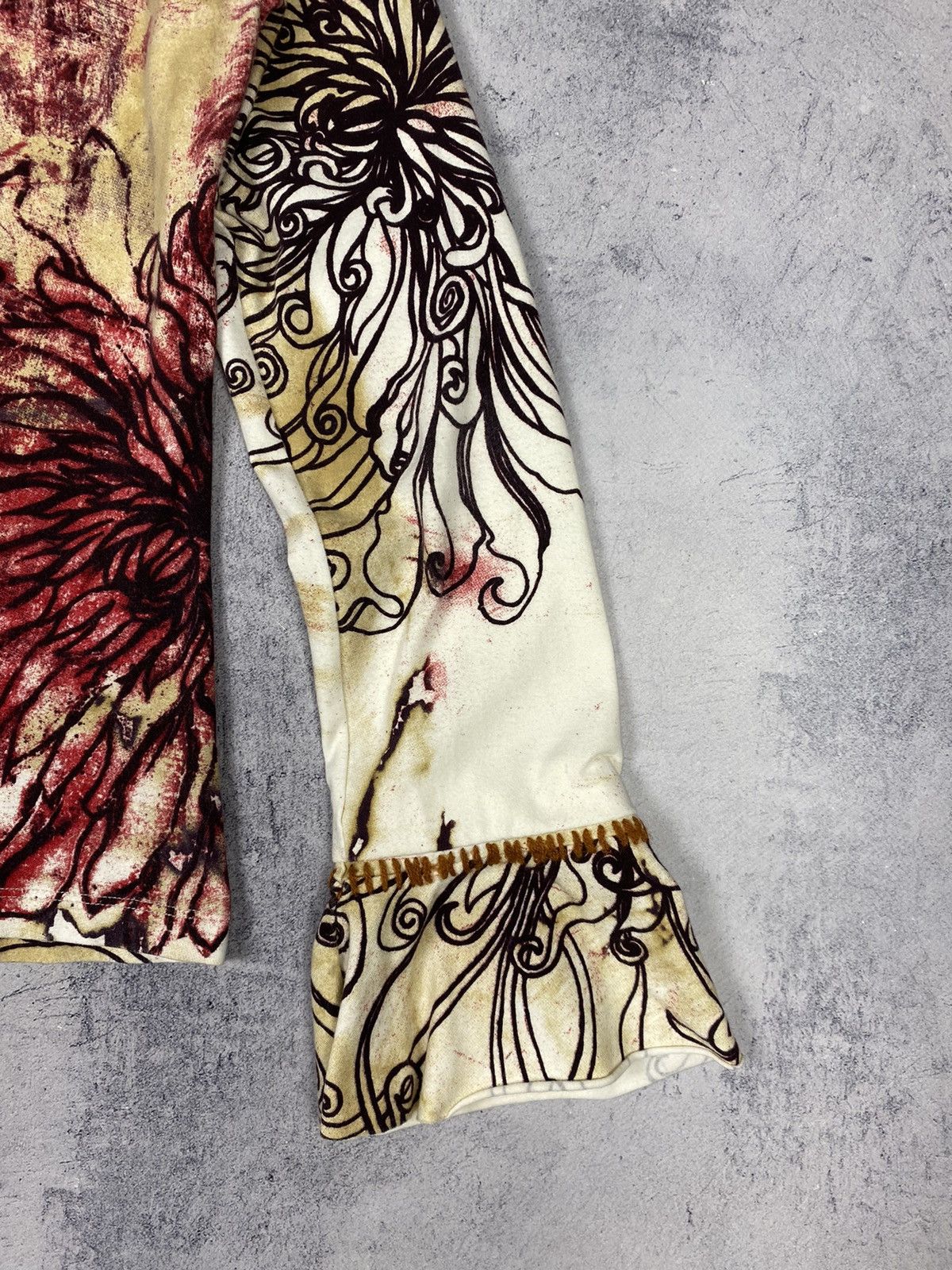 Just Cavalli × Roberto Cavalli Vintage Just Cavalli Italy Designer Blouse Long Sleeve Shirt Size L / US 10 / IT 46 - 15 Thumbnail