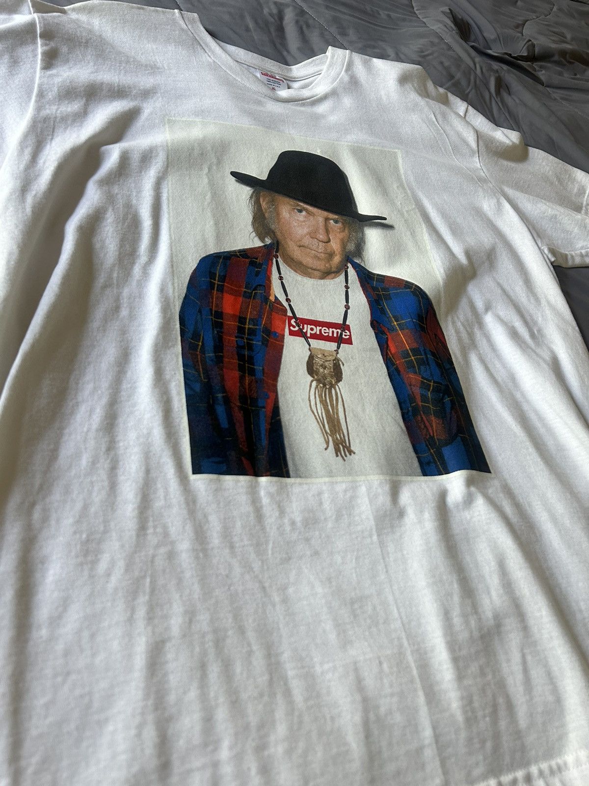 Supreme Supreme Neil Young s s 2015 White T Shirt XL Grailed