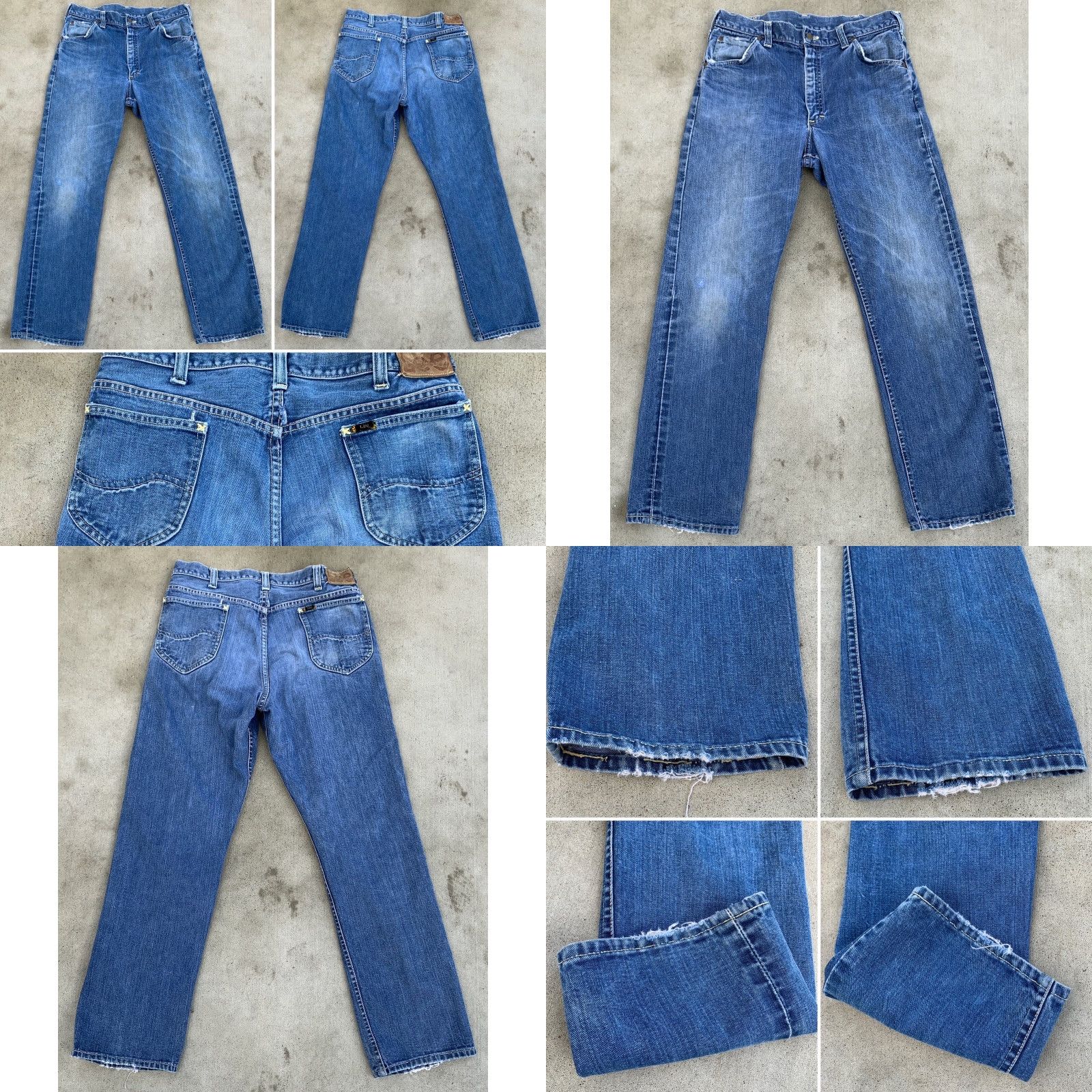 Lee VINTAGE Lee Riders Selvedge Denim Jeans Jeans 36 Waist 34 Inseam 31.5 See Pics Mens Blue Denim Cotton 5-Pocket Lee Riders Selvedge Vintage Size US 36 / EU 52 - 10 Thumbnail