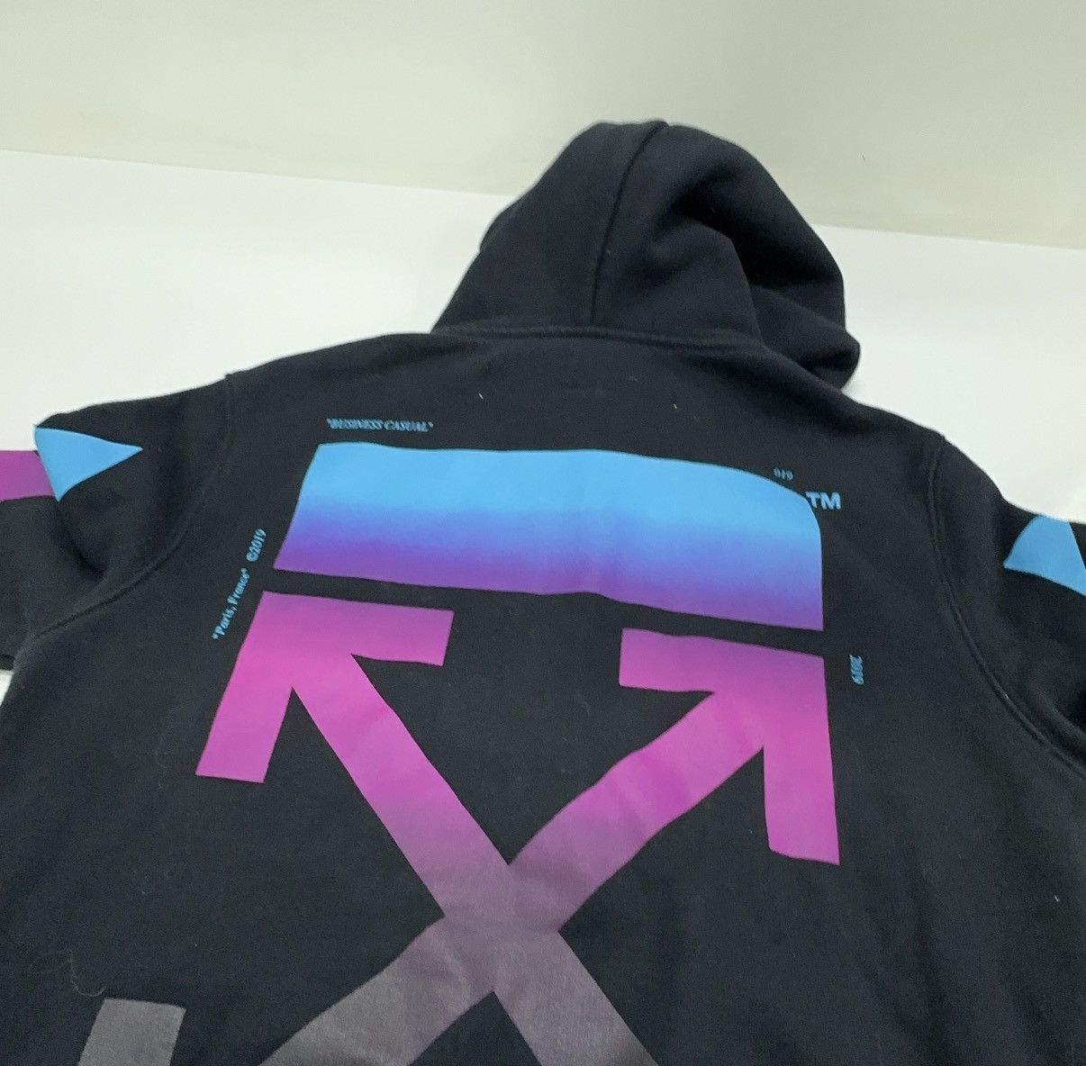 Off-White Off-White Diag Gradient Zip Hoodie Size US XXS / EU 40 - 10 Thumbnail