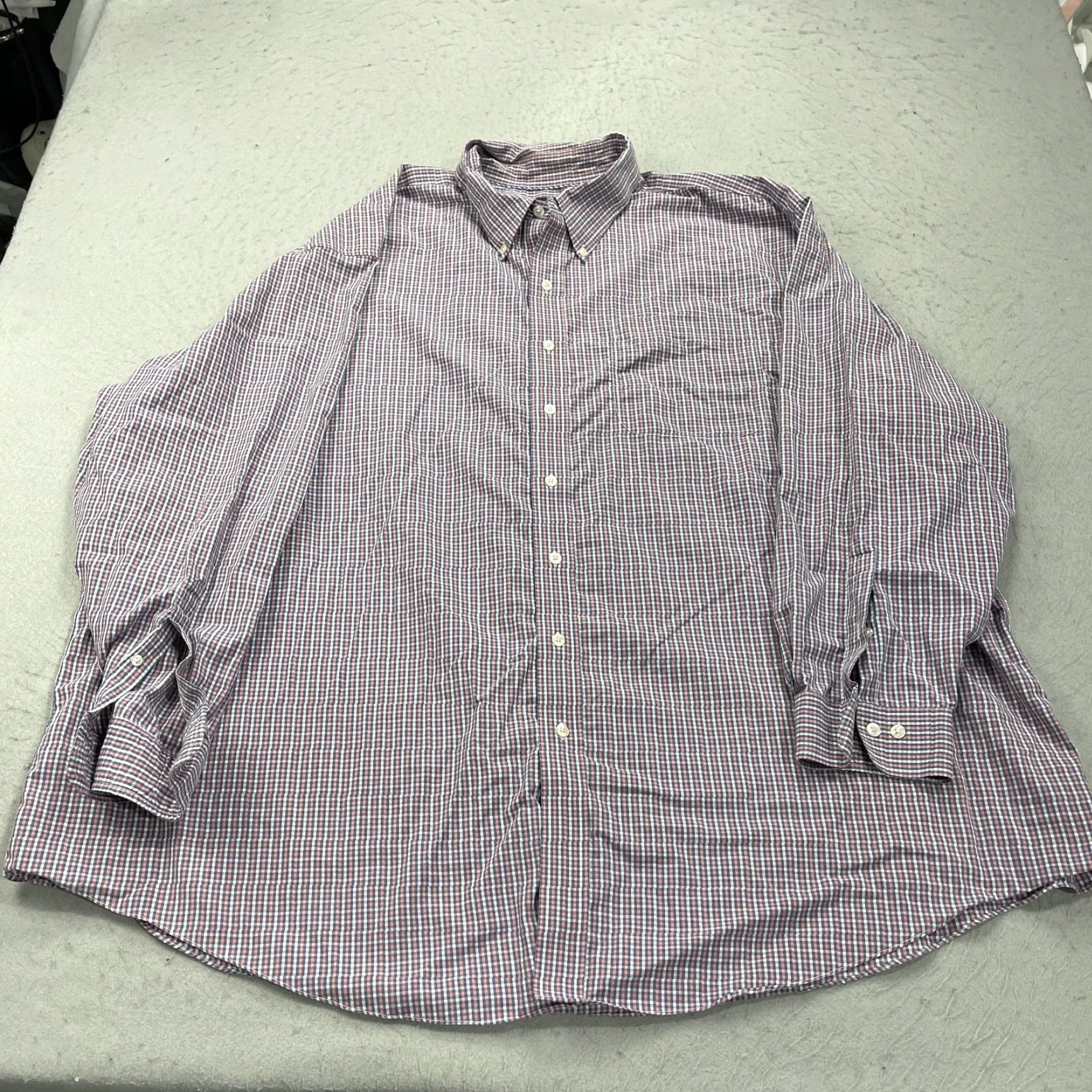 Brooks Brothers Brooks Brothers Shirt Mens 4XL Pink Blue Check 100% Cotton Long Sleeve Casual Size US XXL / EU 58 / 5 - 2 Thumbnail