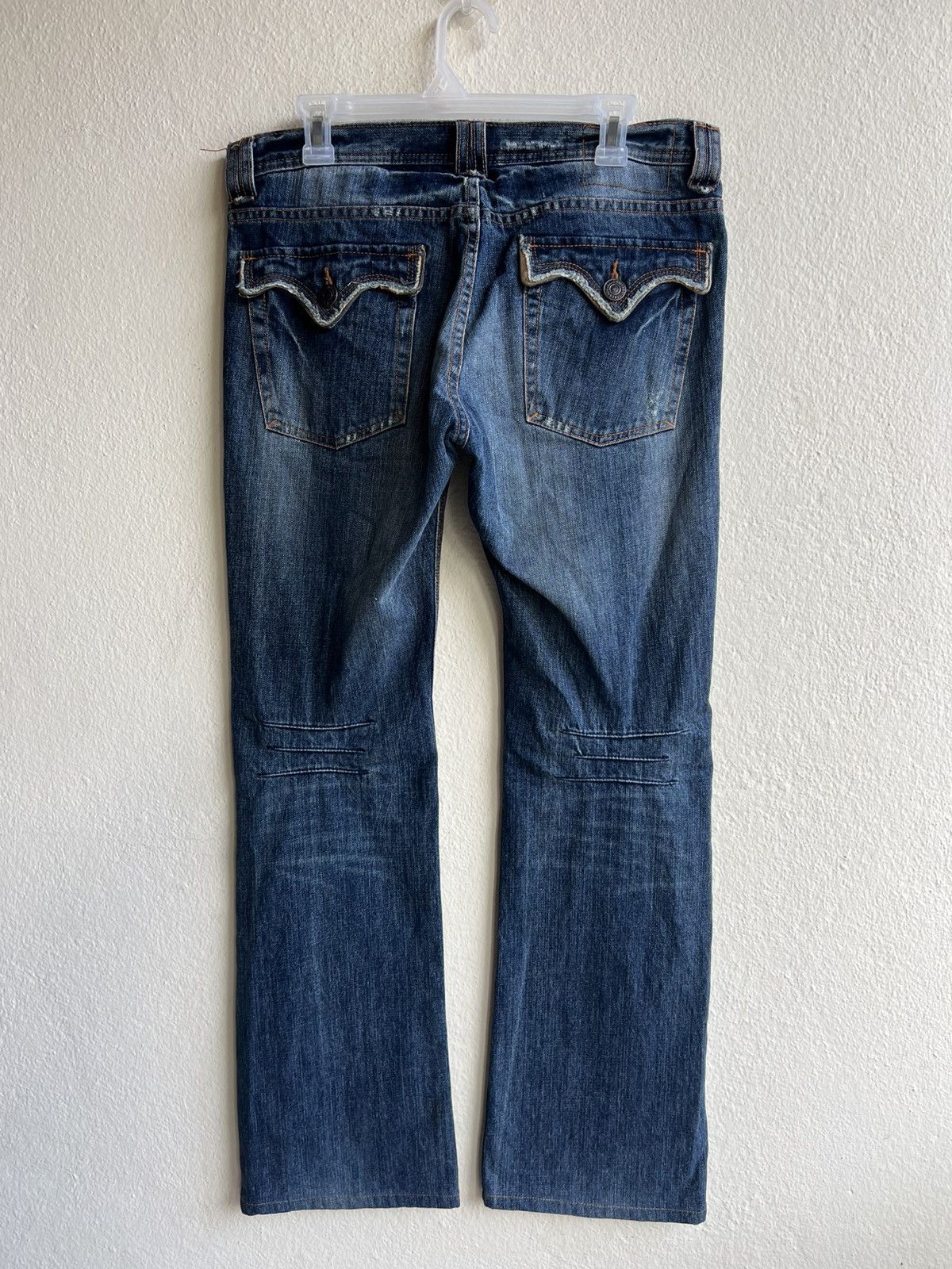 14th Addiction Edge Rupert Japan Faded Denim Bootcut Jeans Flare Size US 32 / EU 48 - 3 Thumbnail