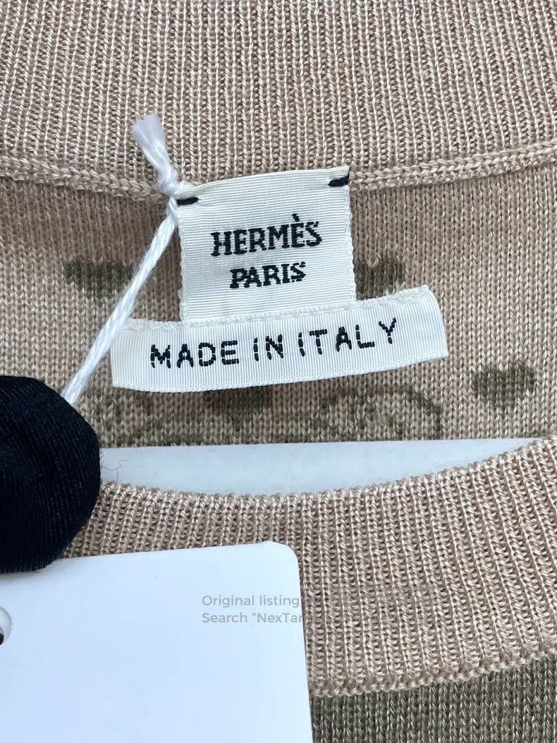 Hermes Hermes Jacquard heart knit cashmere dress Size XXS / US 00 / IT 34 - 6 Thumbnail